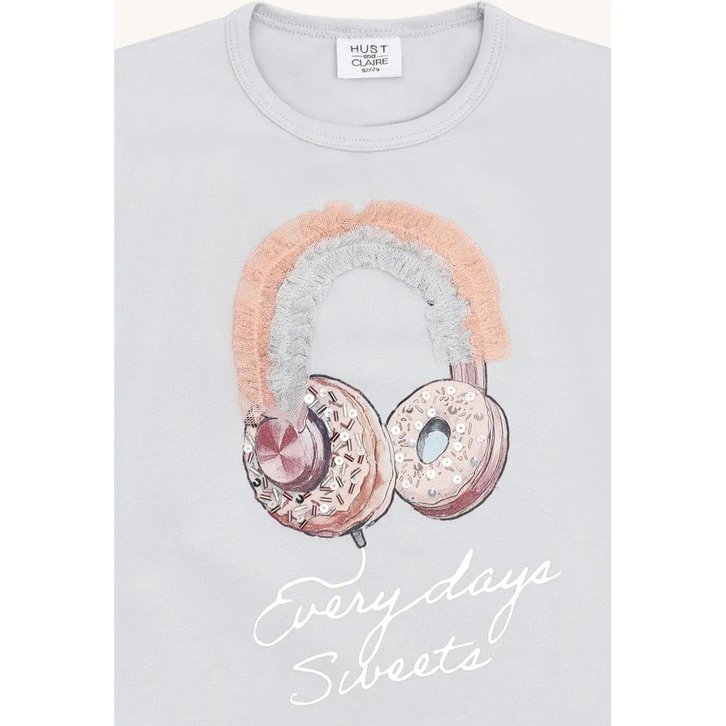 Hust & Claire HCAlma Headphones bluse light blue øko