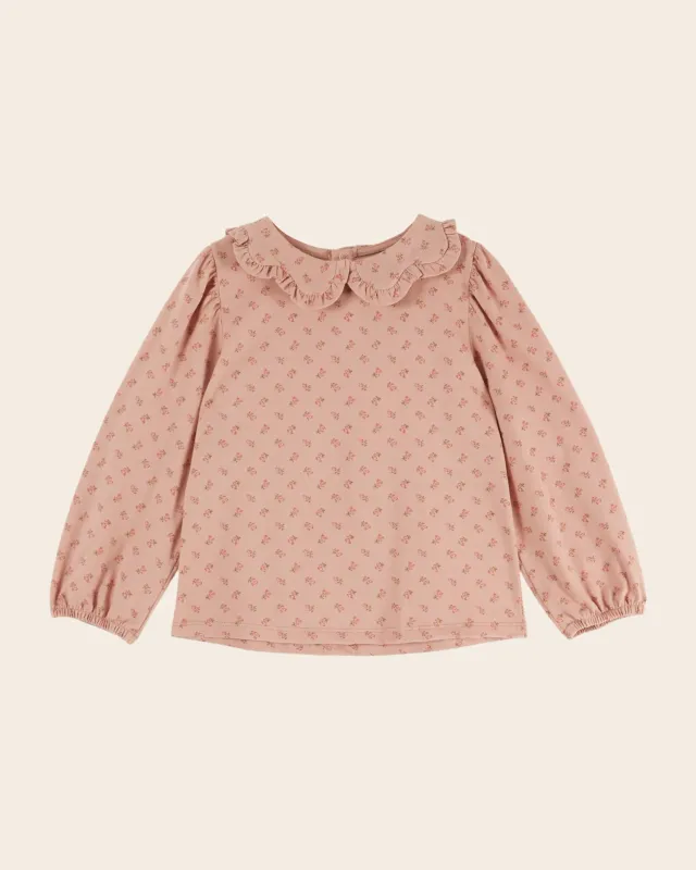 Emile et Ida Marjolaine bluse rosa blomstret
