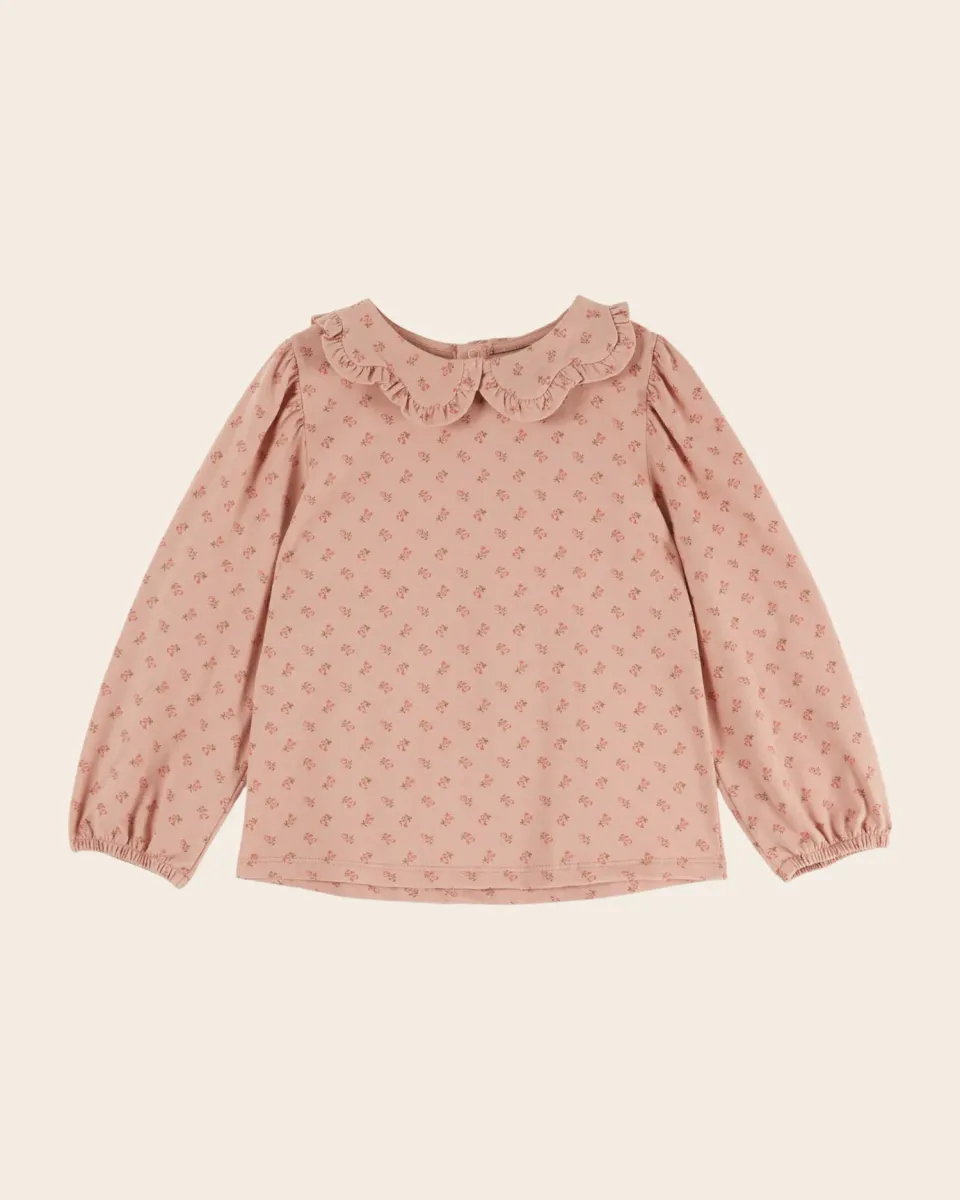 Emile et Ida Marjolaine bluse rosa blomstret