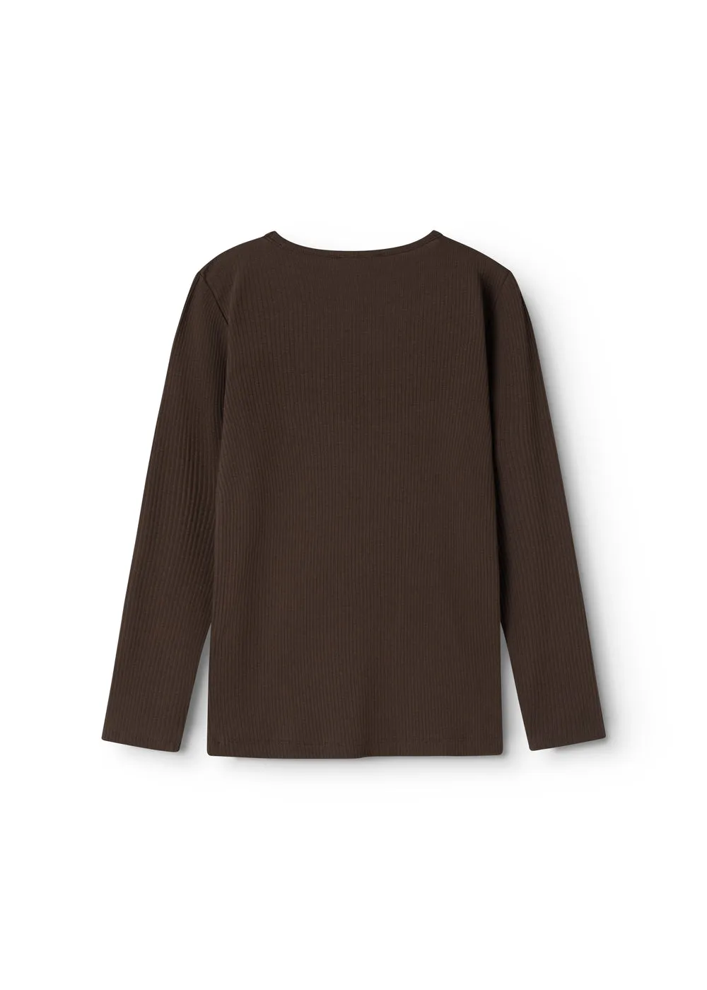 MarMar Tamra W t-shirt Dark Roast ribstrik