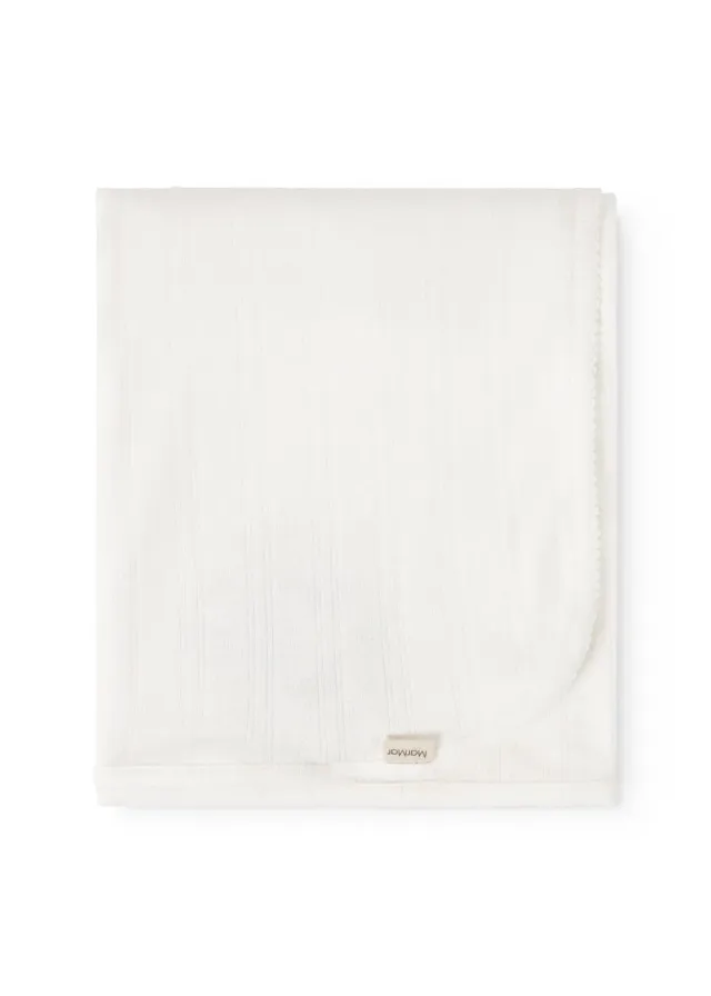 MarMar Alida tæppe Gentle White hvid 80x80
