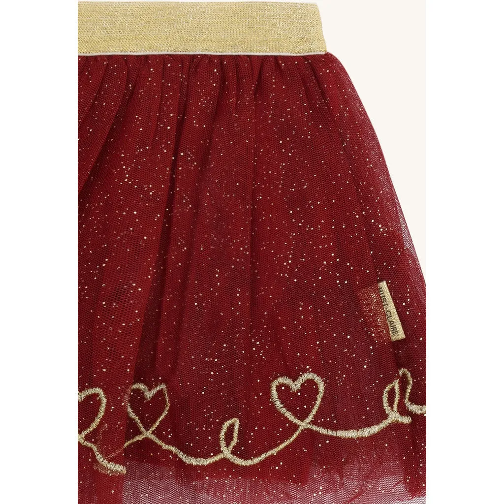 Hust & Claire Ninna Tulle nederdel teaberry tyl