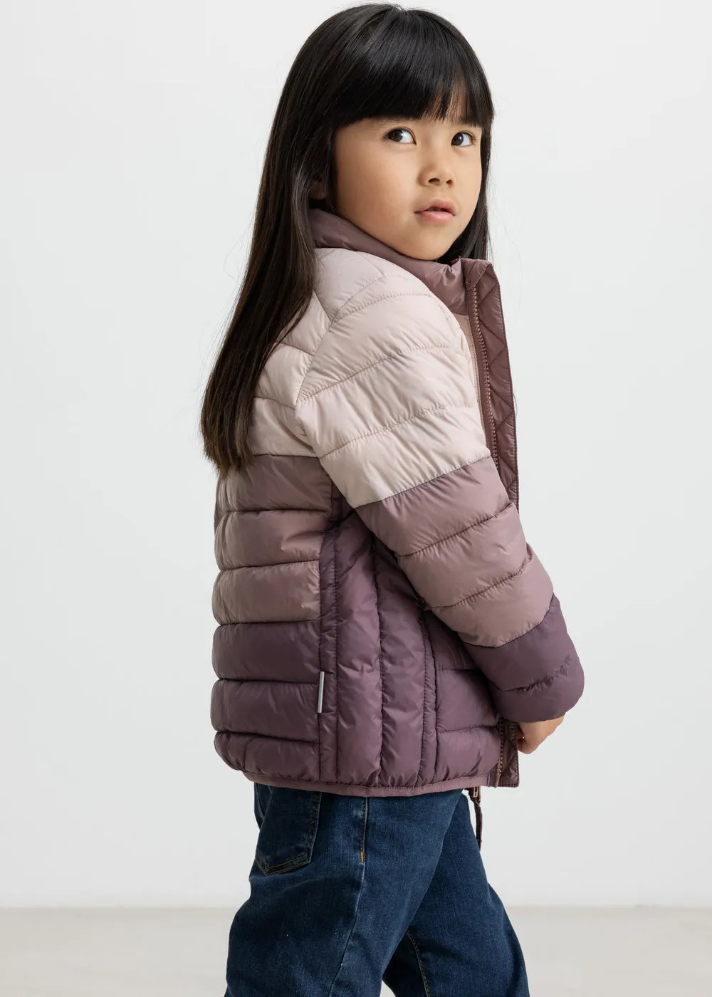 MarMar Owe Jacket Dunjakke Plum Shadow Block vegansk