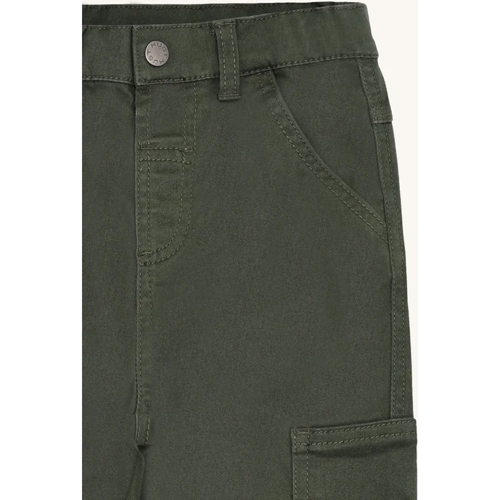 Hust & Claire HCJames Peached Canvas bukser Deep Ivy bomuld