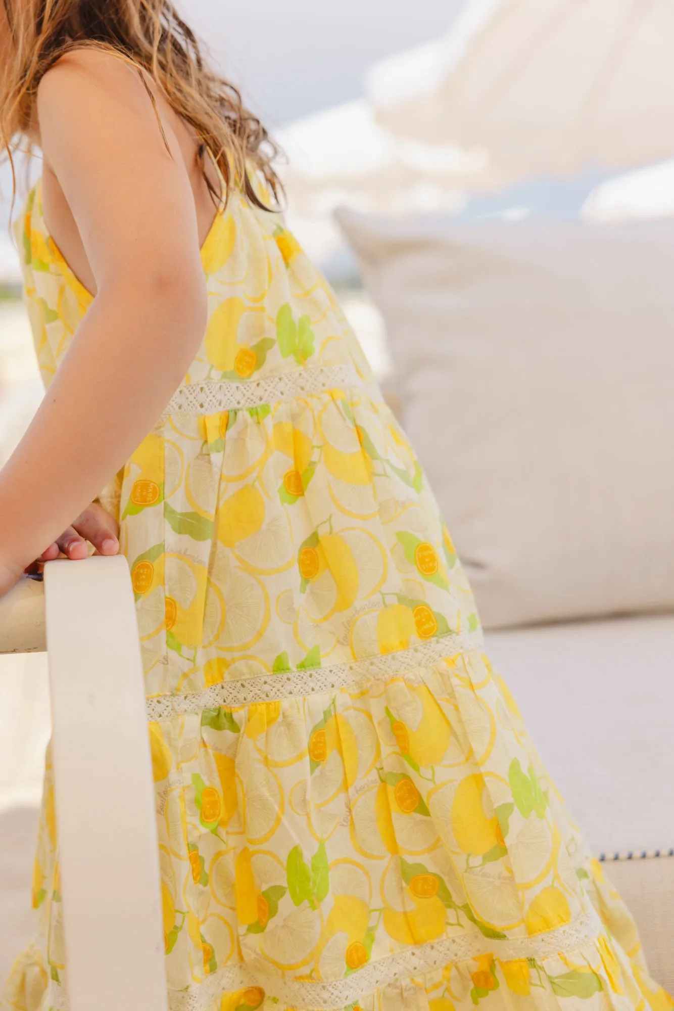 Loulou x Bonton Lypso Limone kjole citron