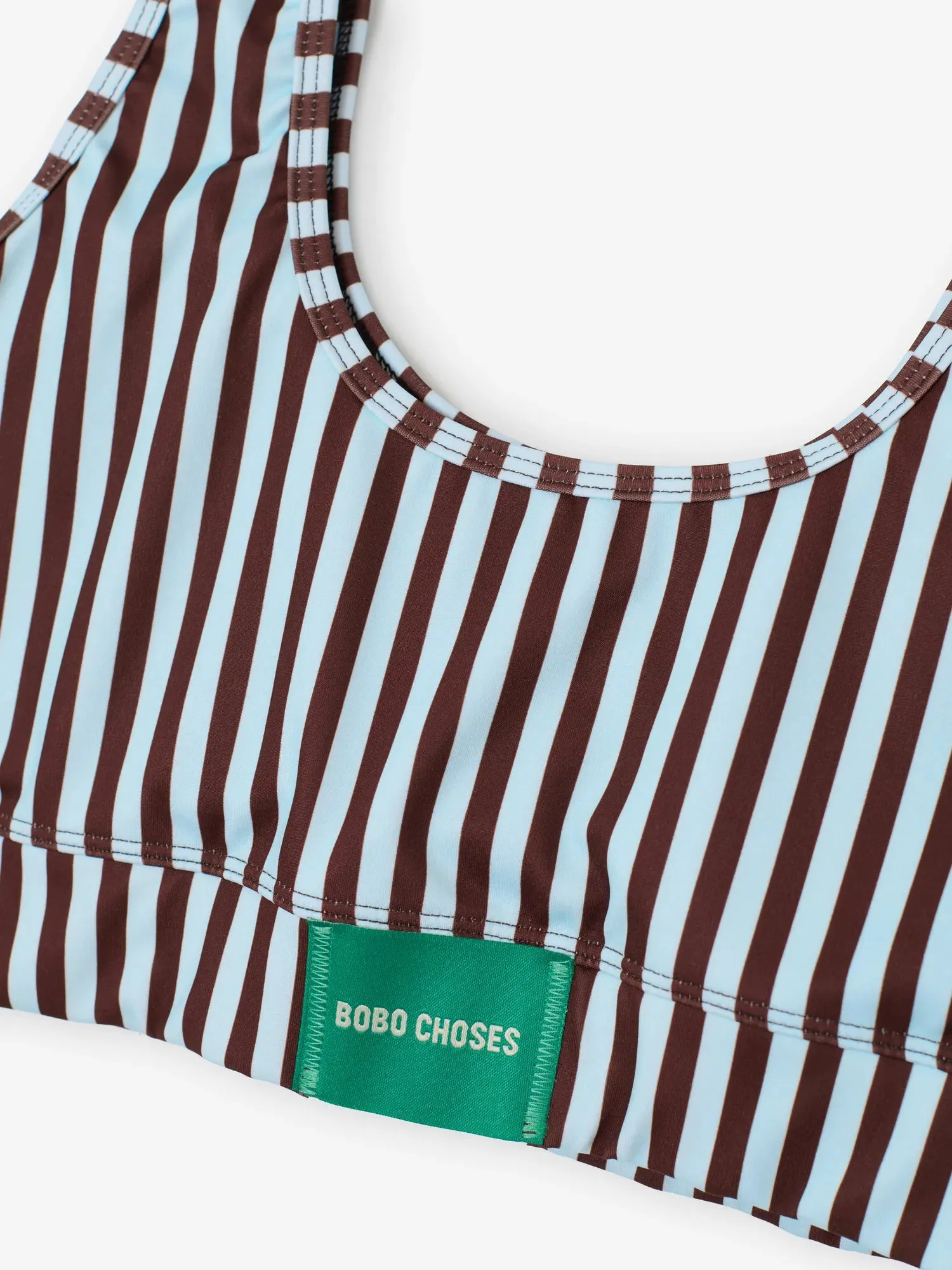 Bobo Choses Striped sporty top t-shirt lyseblå XS