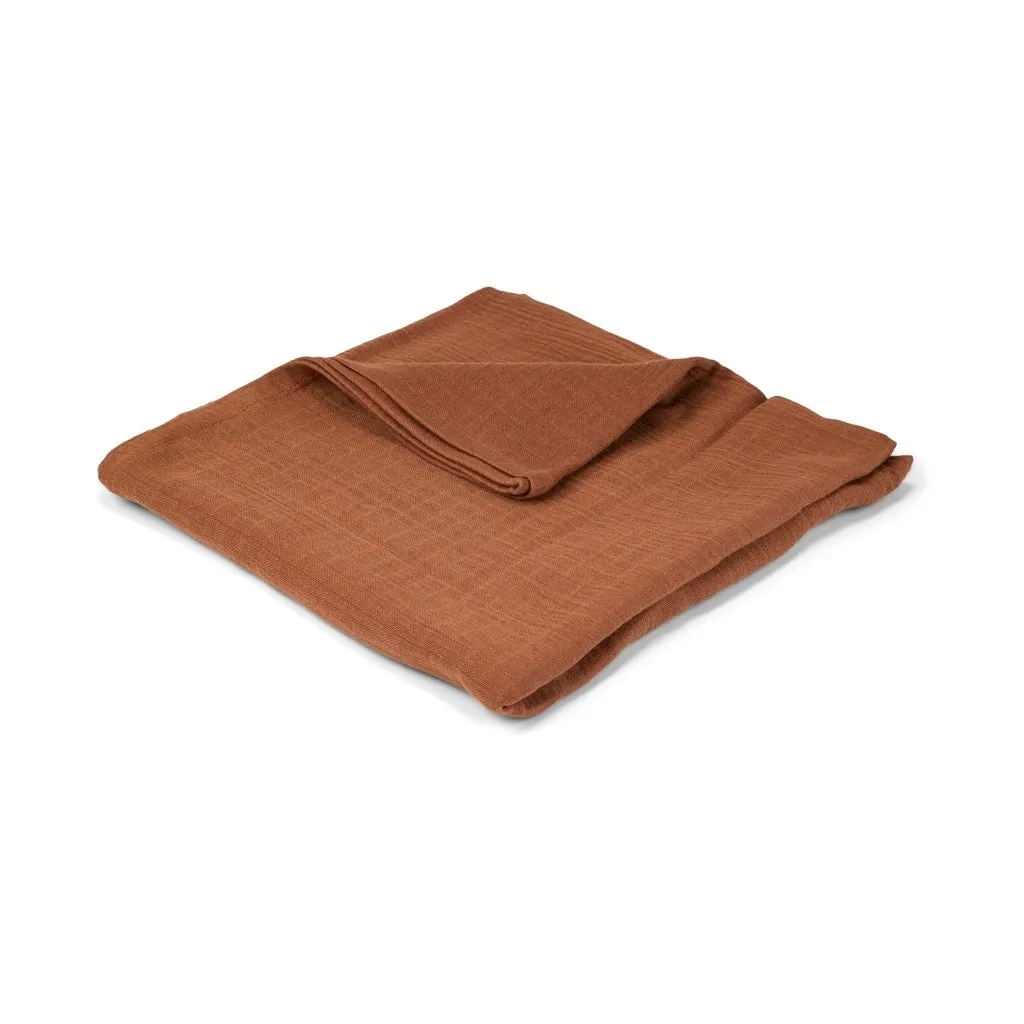 nuuroo Barri svøb Caramel Café 120x120 økologisk