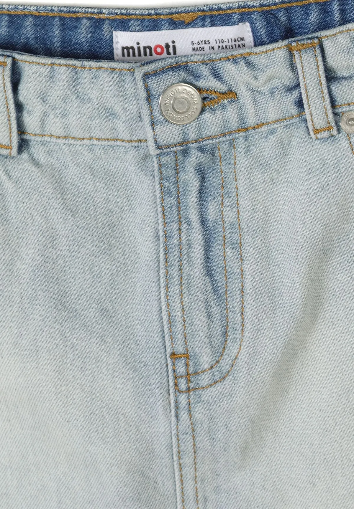 Minoti 44943 jeansskørt lyseblåt A-facon