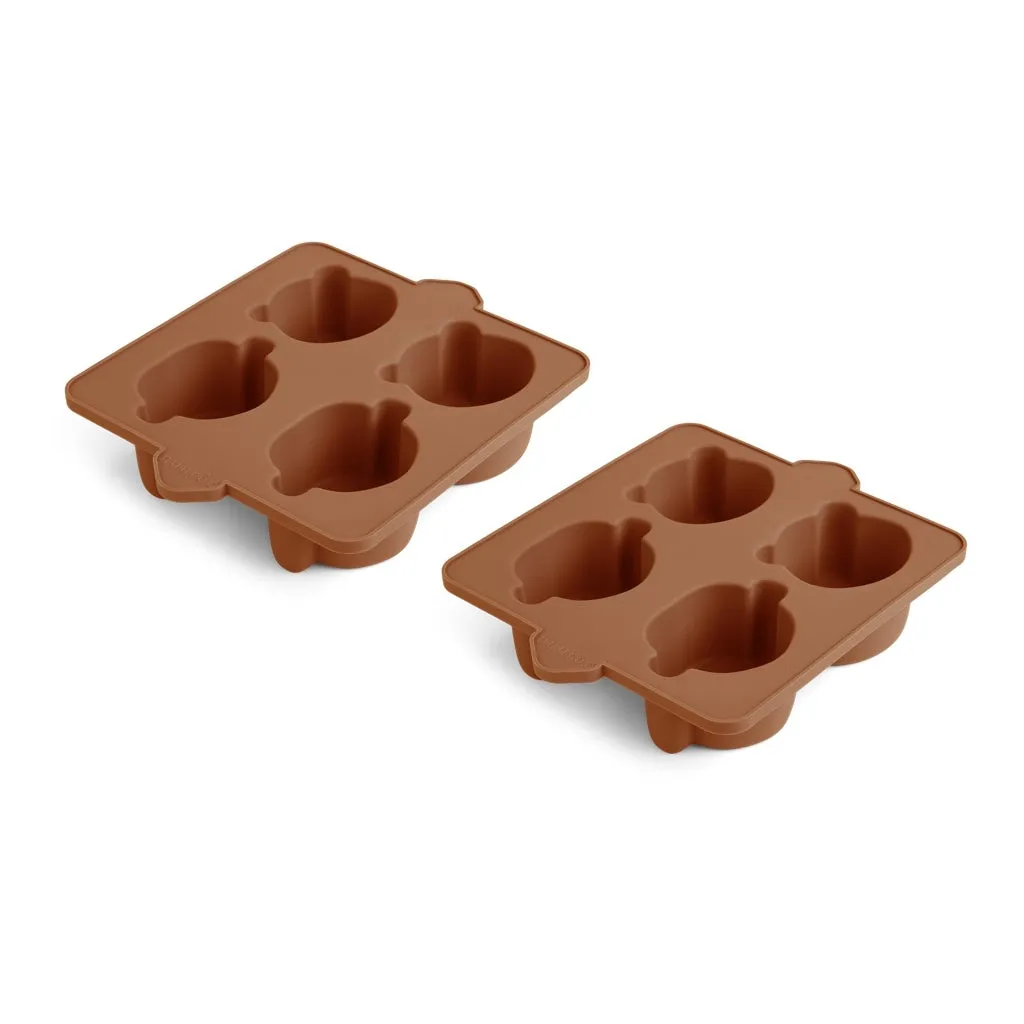 nuuroo Anan silikone bageform 2 stk Caramel Café dyr