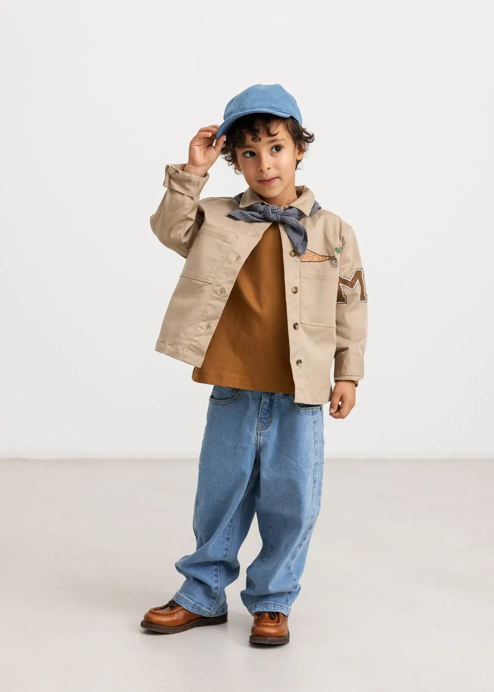 MarMar Tad LS bluse Deep Caramel langærmet bomuld