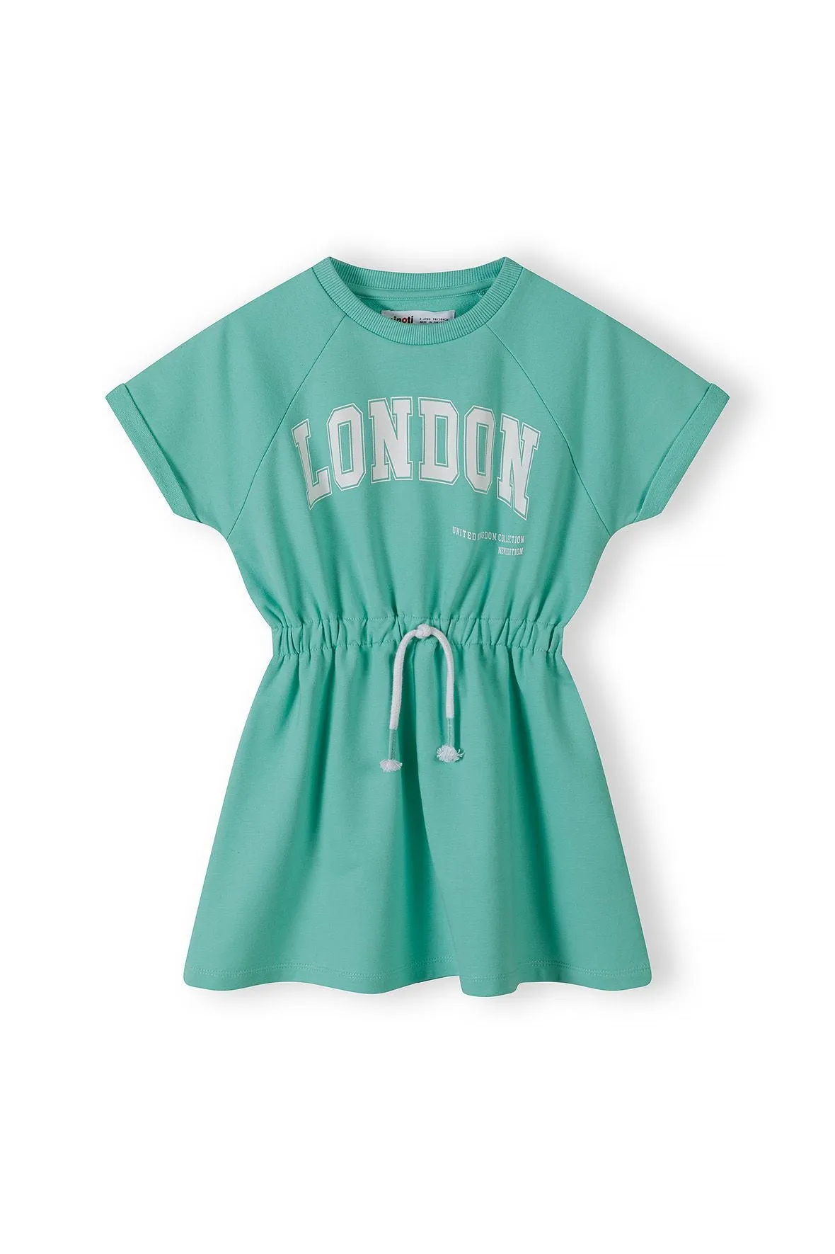 Minoti 40595 sweatshirt kjole til piger grøn London