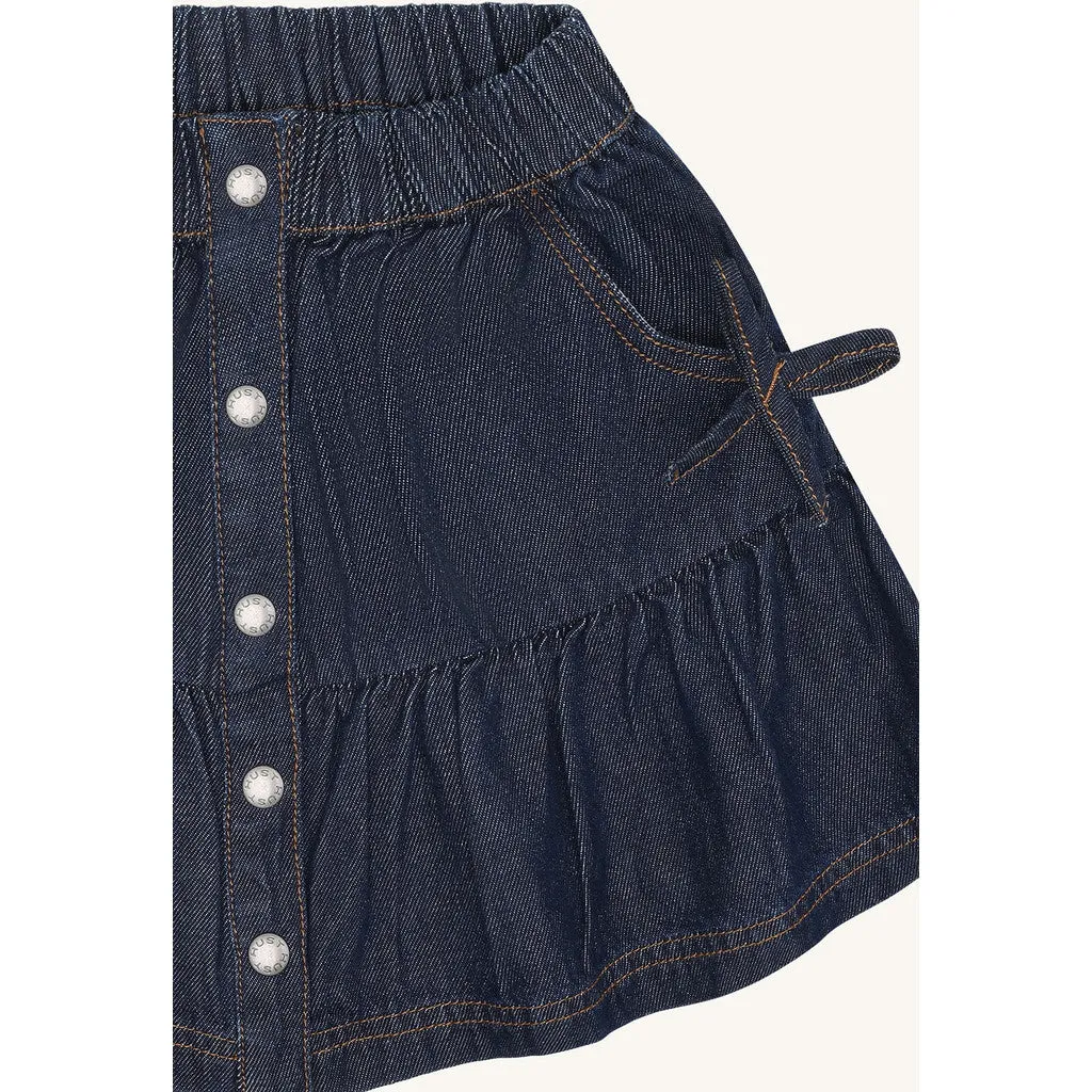 Hust & Claire HCNanna Denim nederdel Dark Blue Denim