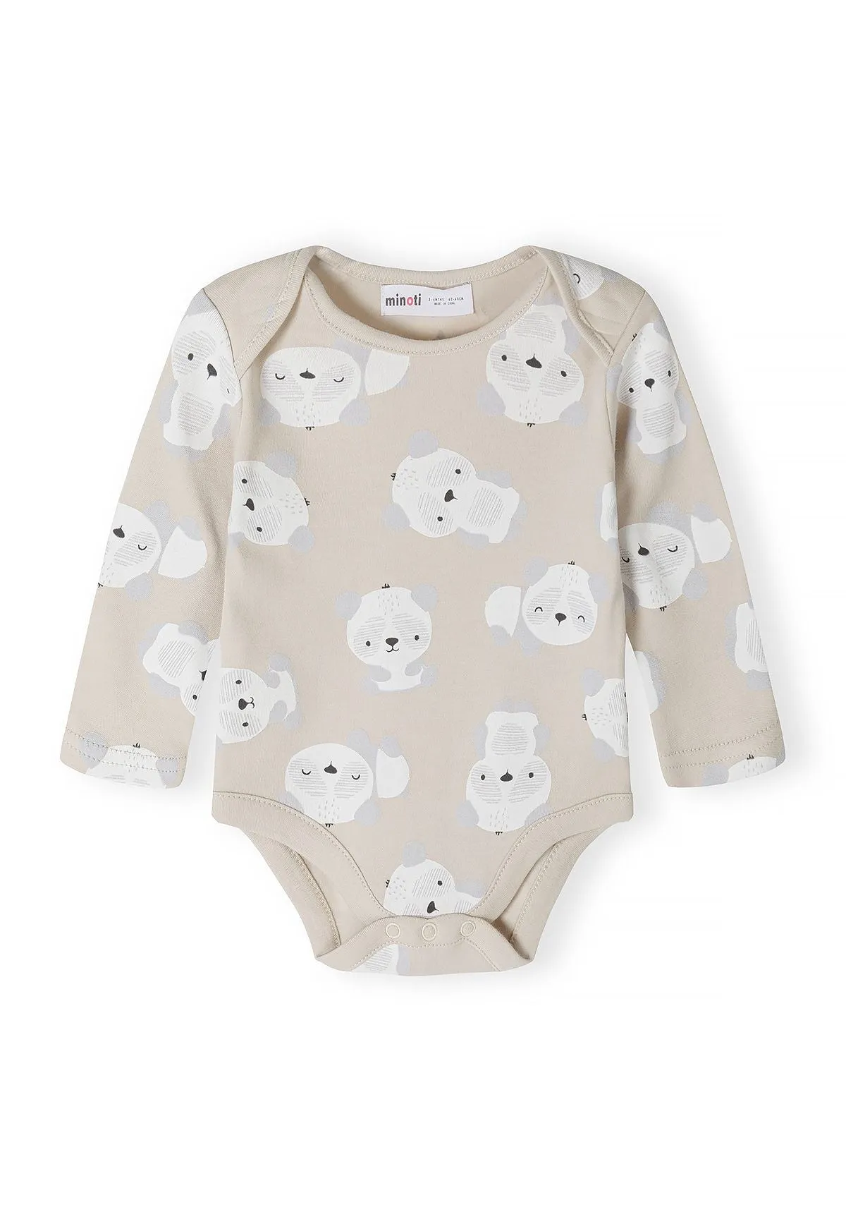 Minoti Baby bodys 5-pak langærmet med print