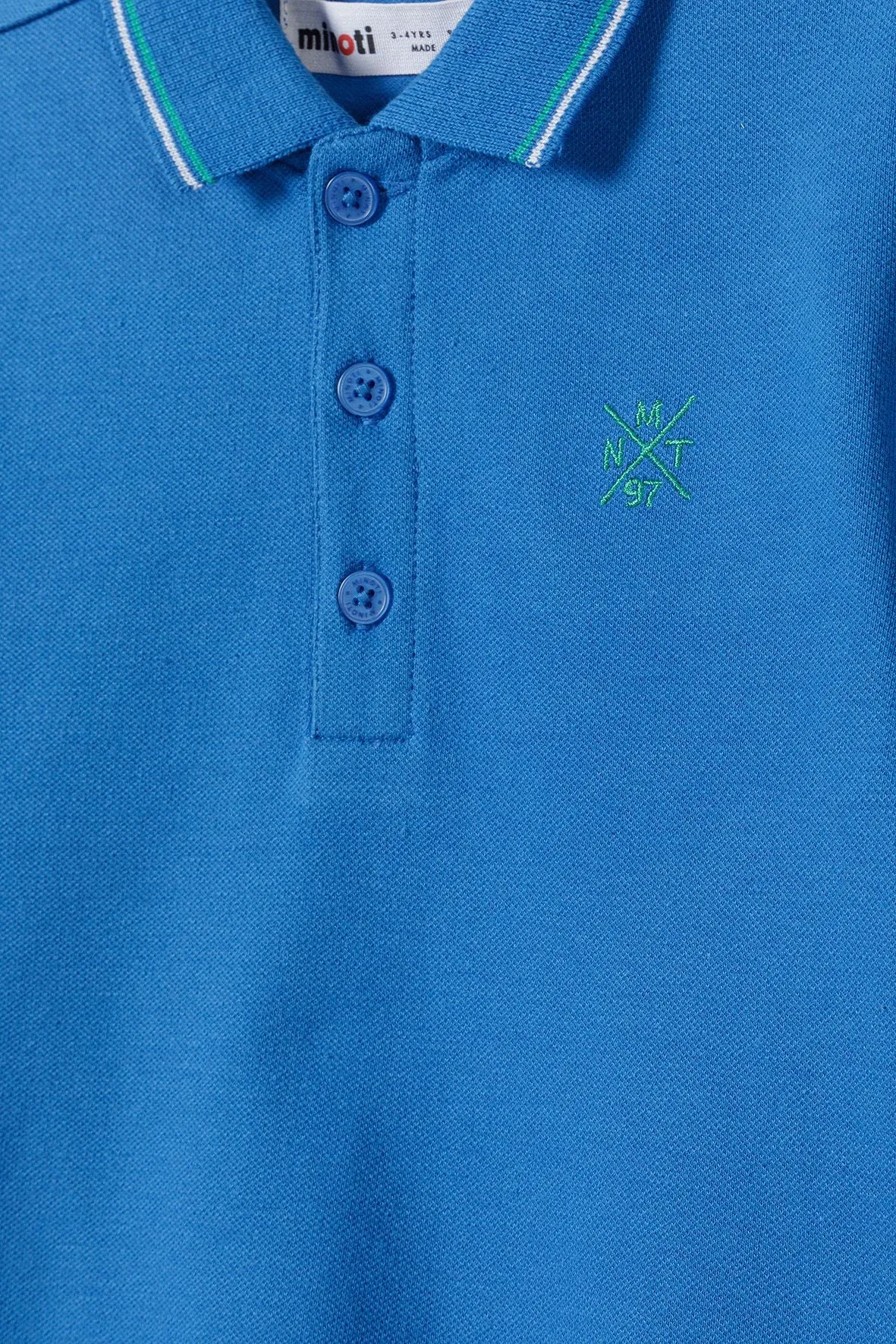 Minoti 38383 poloshirt blå til drenge