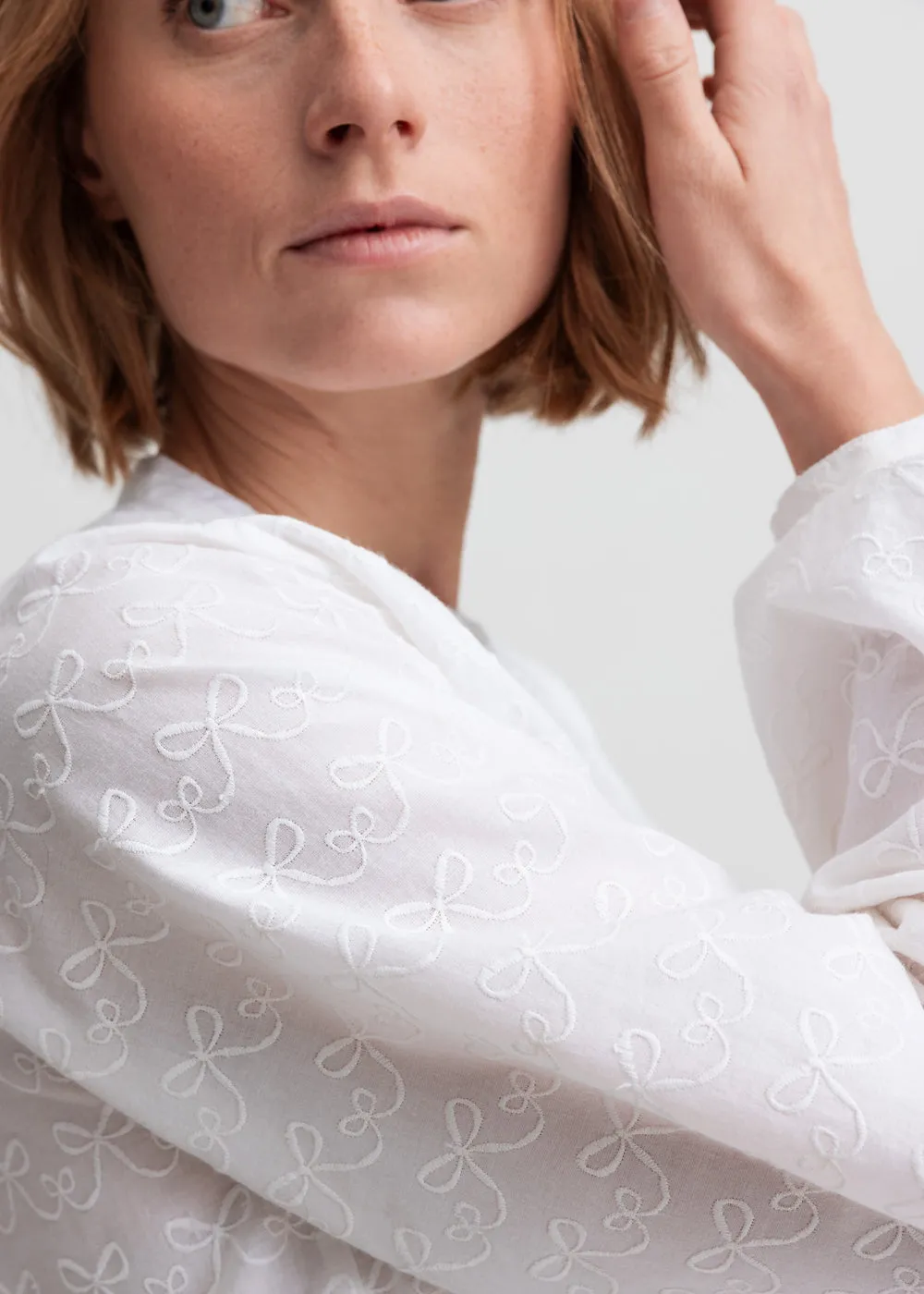 MarMar Tiria W skjortebluse White sløjfer