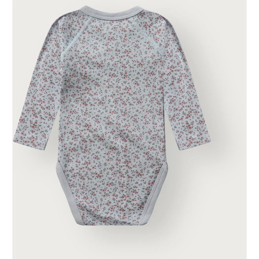 Hust & Claire Baloo Wrap Tiny slå-om-body A Bit Blue uld