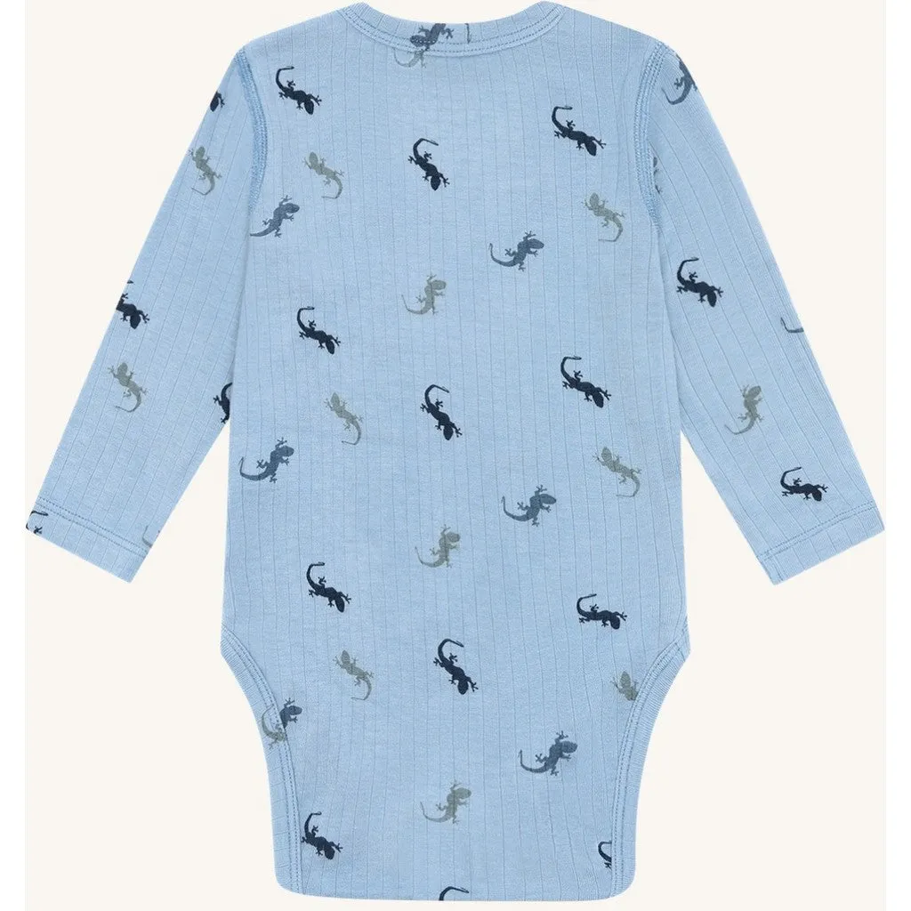 Hust & Claire HCBuller Lizards body Light Blue langærmet