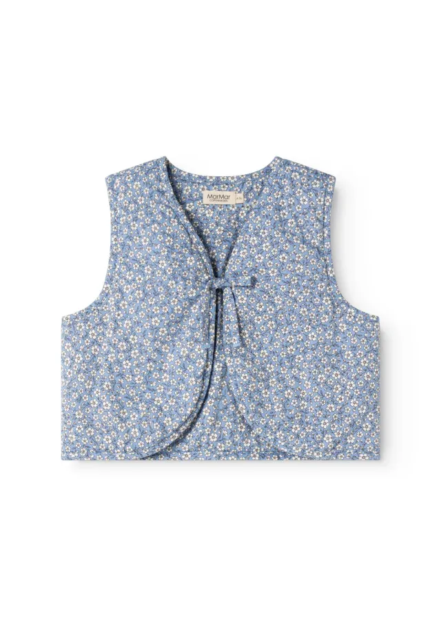 MarMar Copenhagen Joyce vest Forget Me Not blomstret bomuld