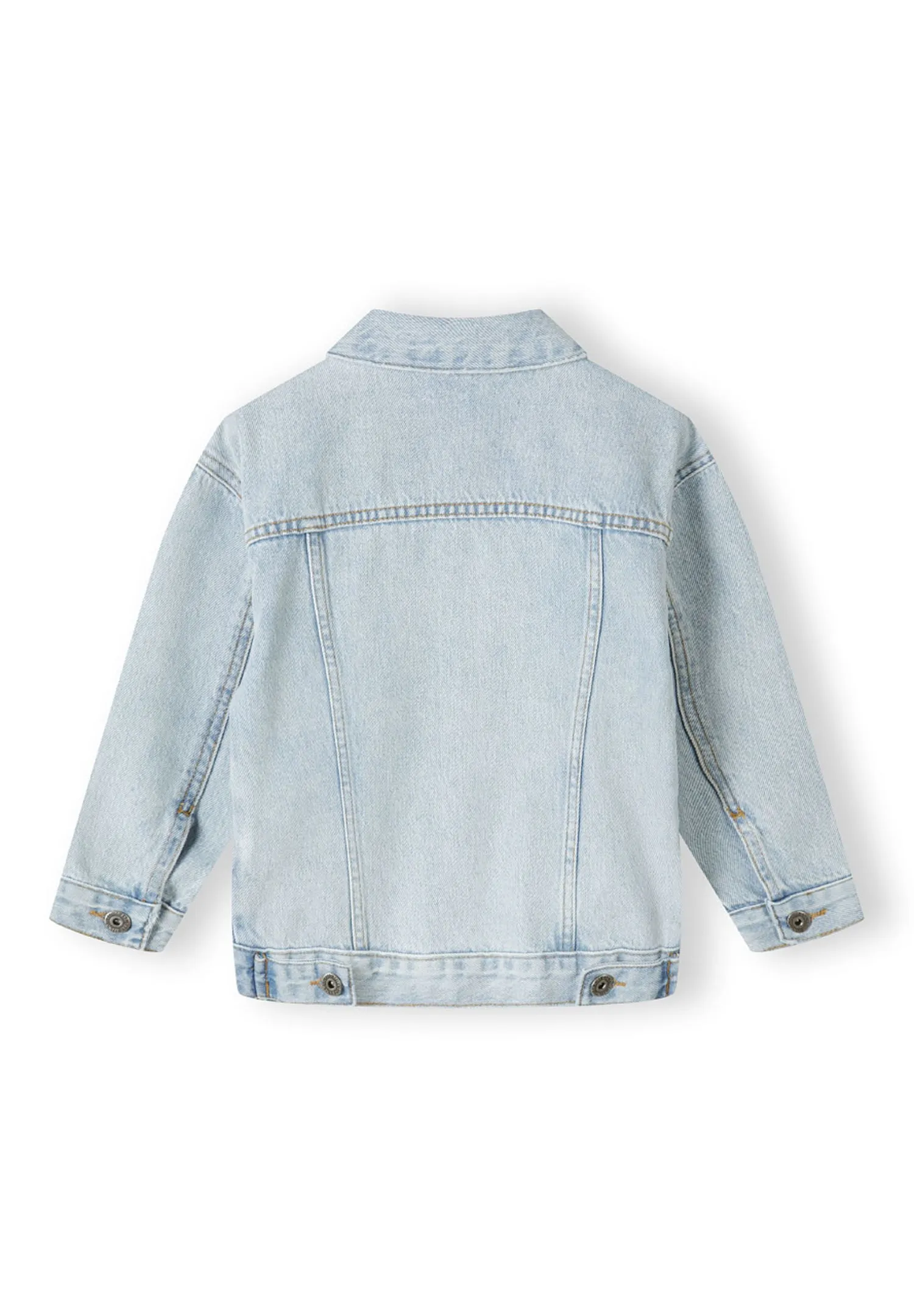 Minoti 42367 denimjakke lyseblå stonewash til drenge