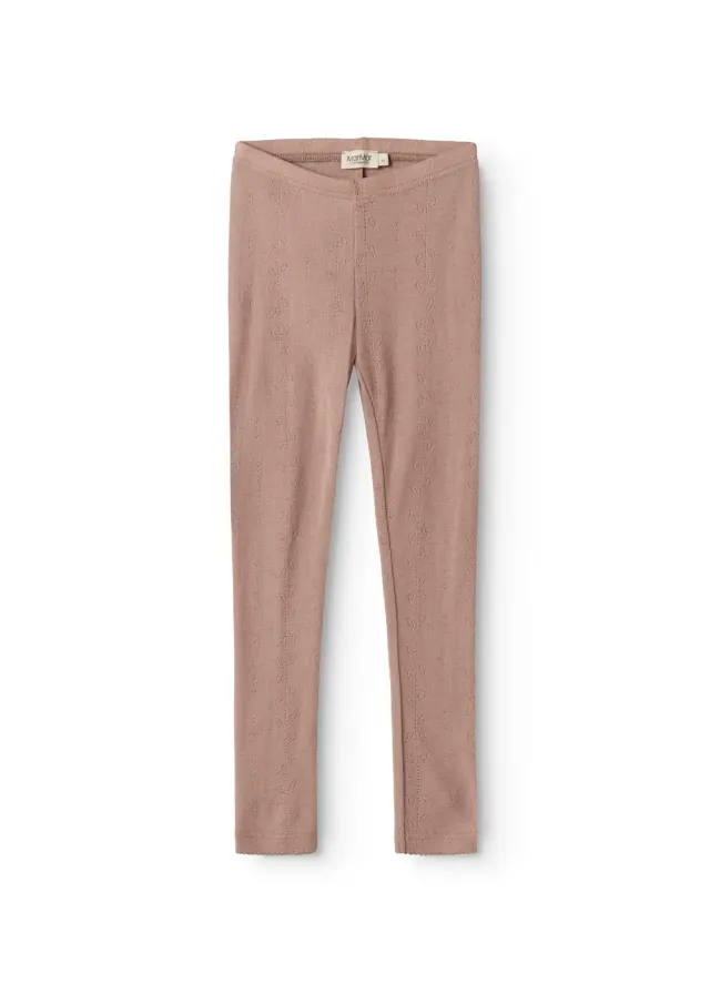 MarMar Leg leggings Burnt Rose uld