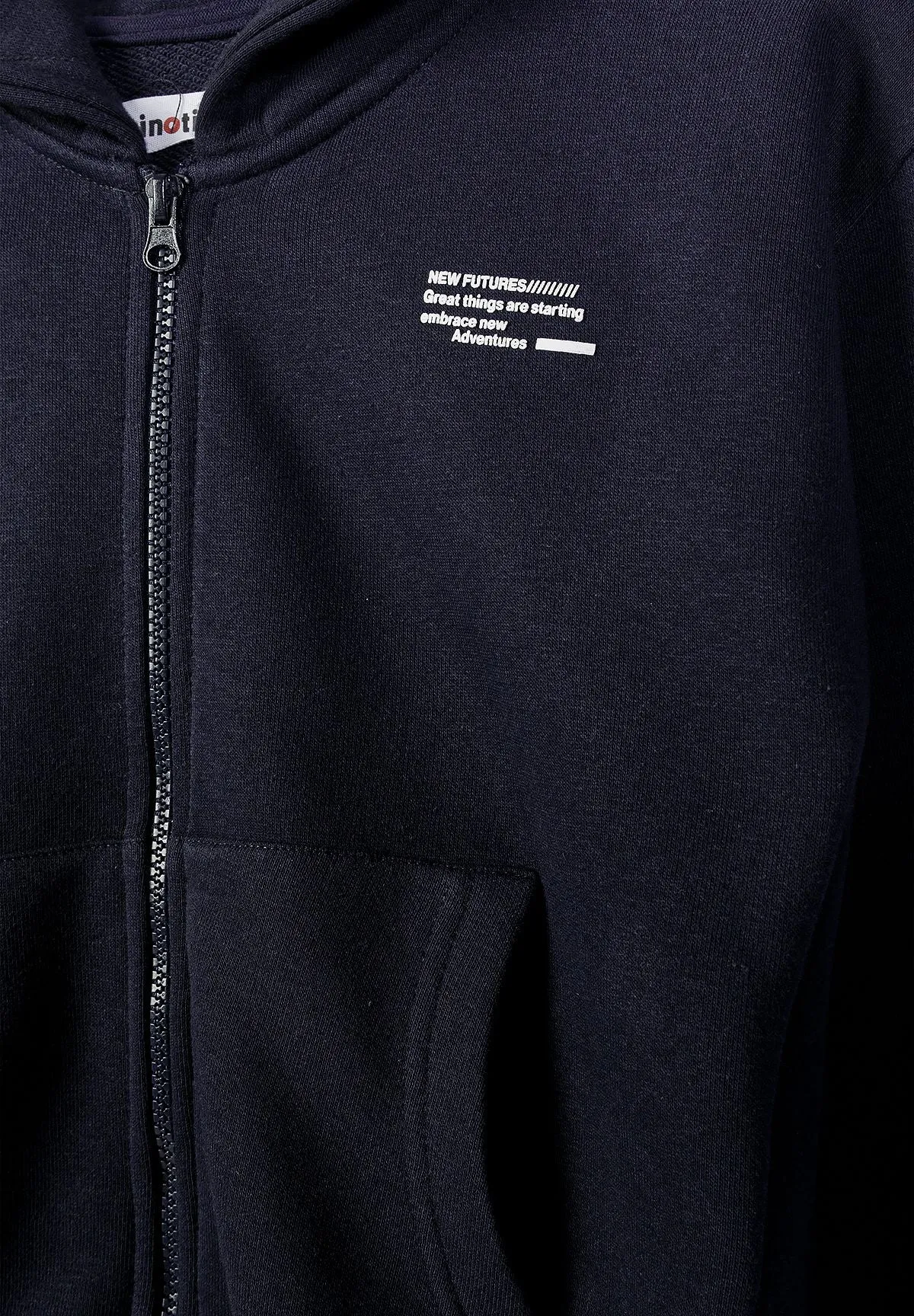 Minoti 44808 zip hoodie lilla marine 2-pak