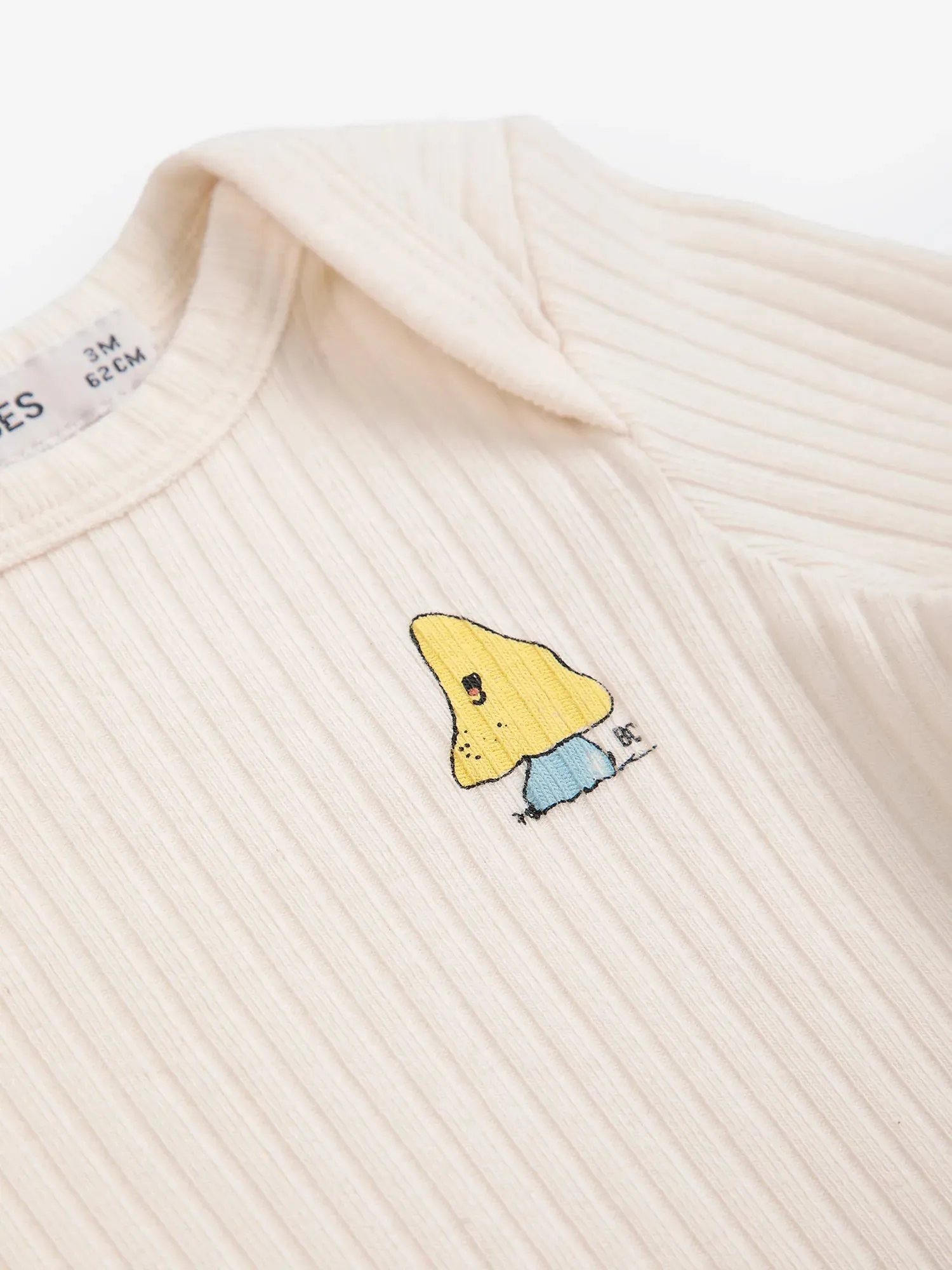 Bobo Choses Mush Monster t-shirt offwhite økologisk 12M