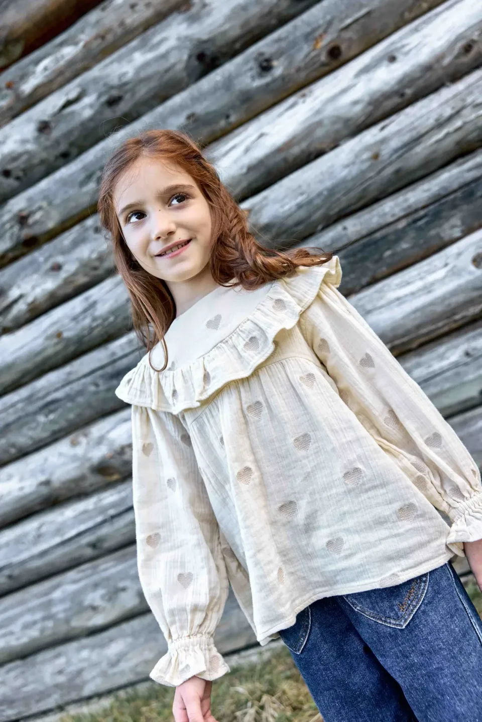Bonton Maddie bluse mouton pige dobbelt gaze