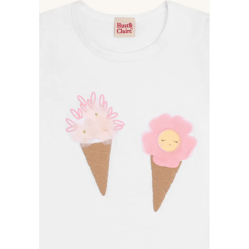 Hust & Claire Alma Ice cream body White bomuld