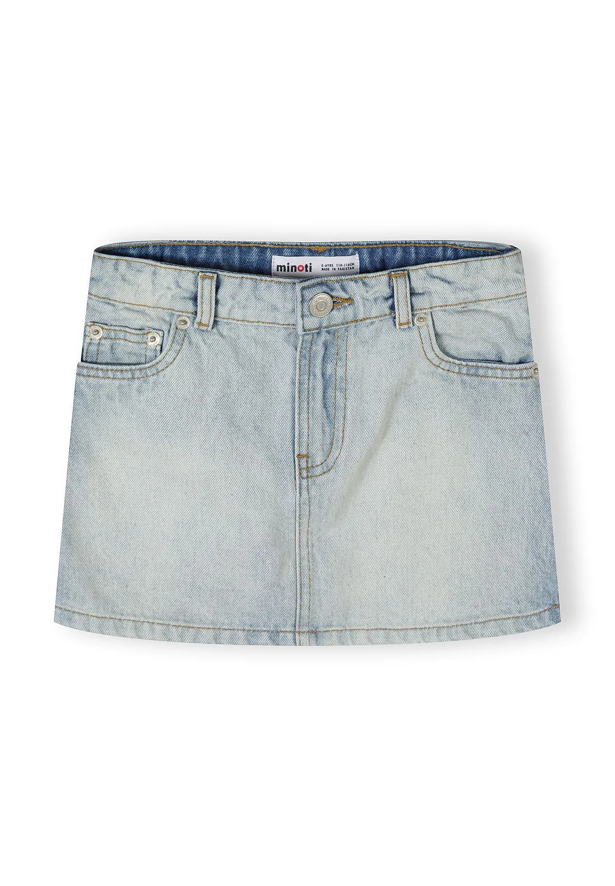 Minoti 44943 jeansskørt lyseblåt A-facon
