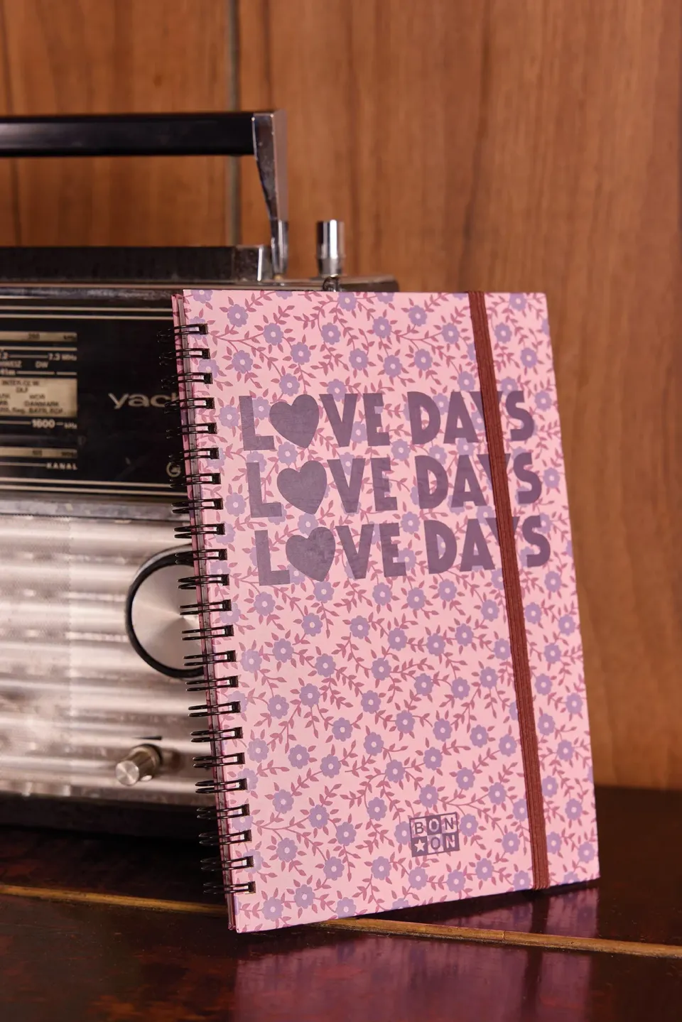 Bonton Love Days Foulfleur notesbog 21x14 cm blomstret