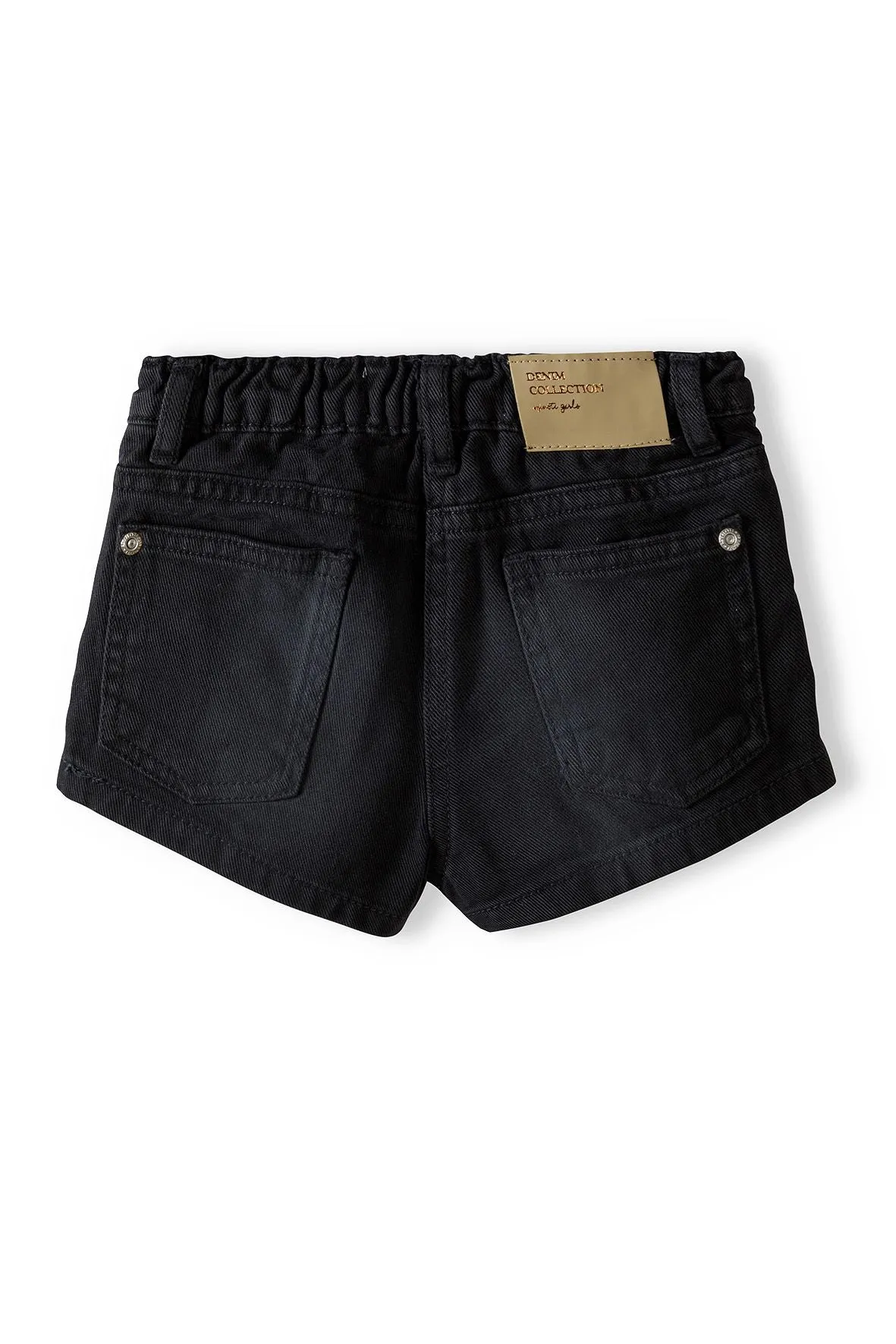 Minoti 38827 denimshorts til piger sort acid
