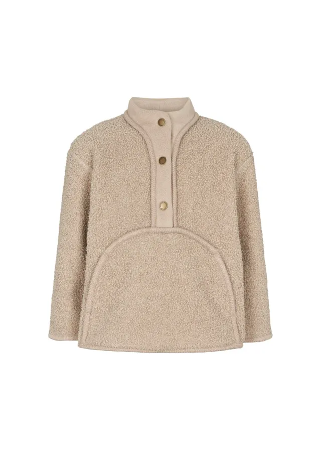 MarMar Joy teddyanorak Oyster Grey 1-12 år fleece