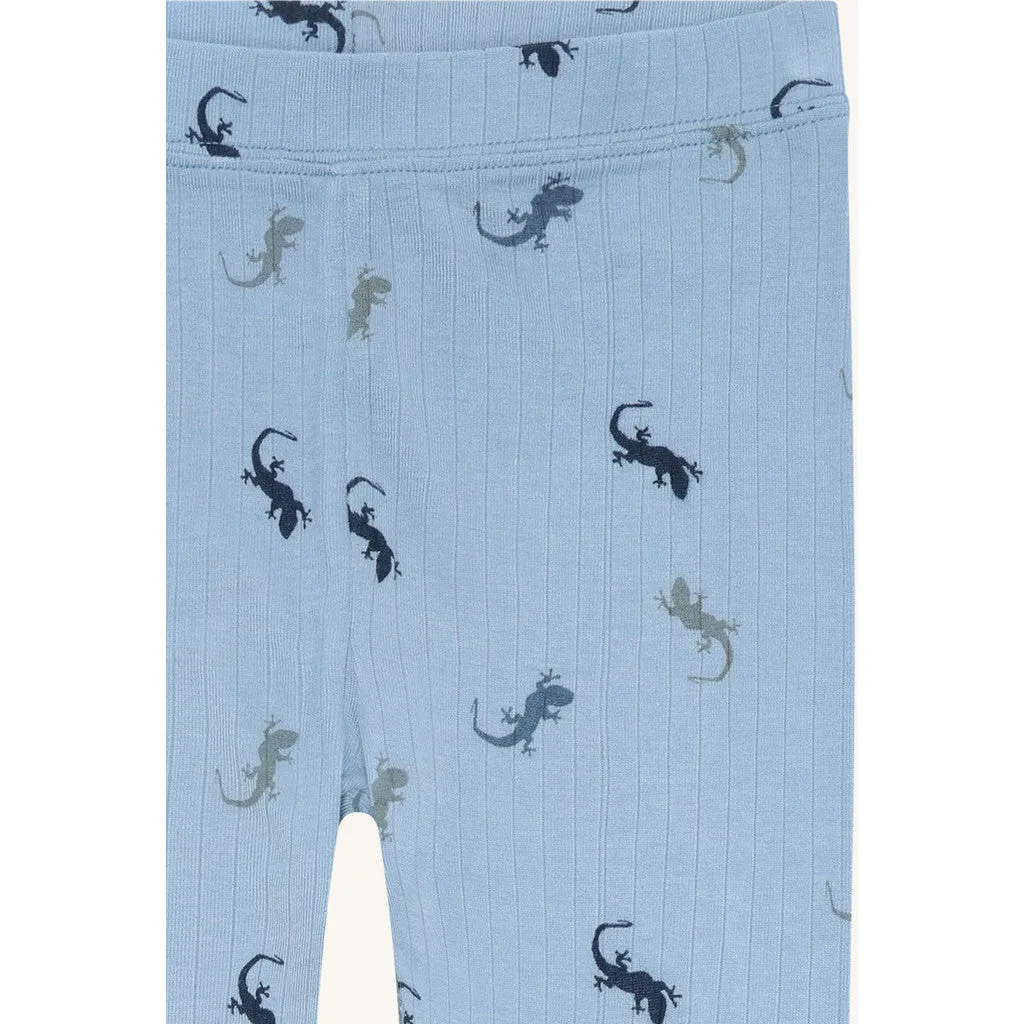 Hust & Claire HCLudo Lizards leggings Light Blue bambus