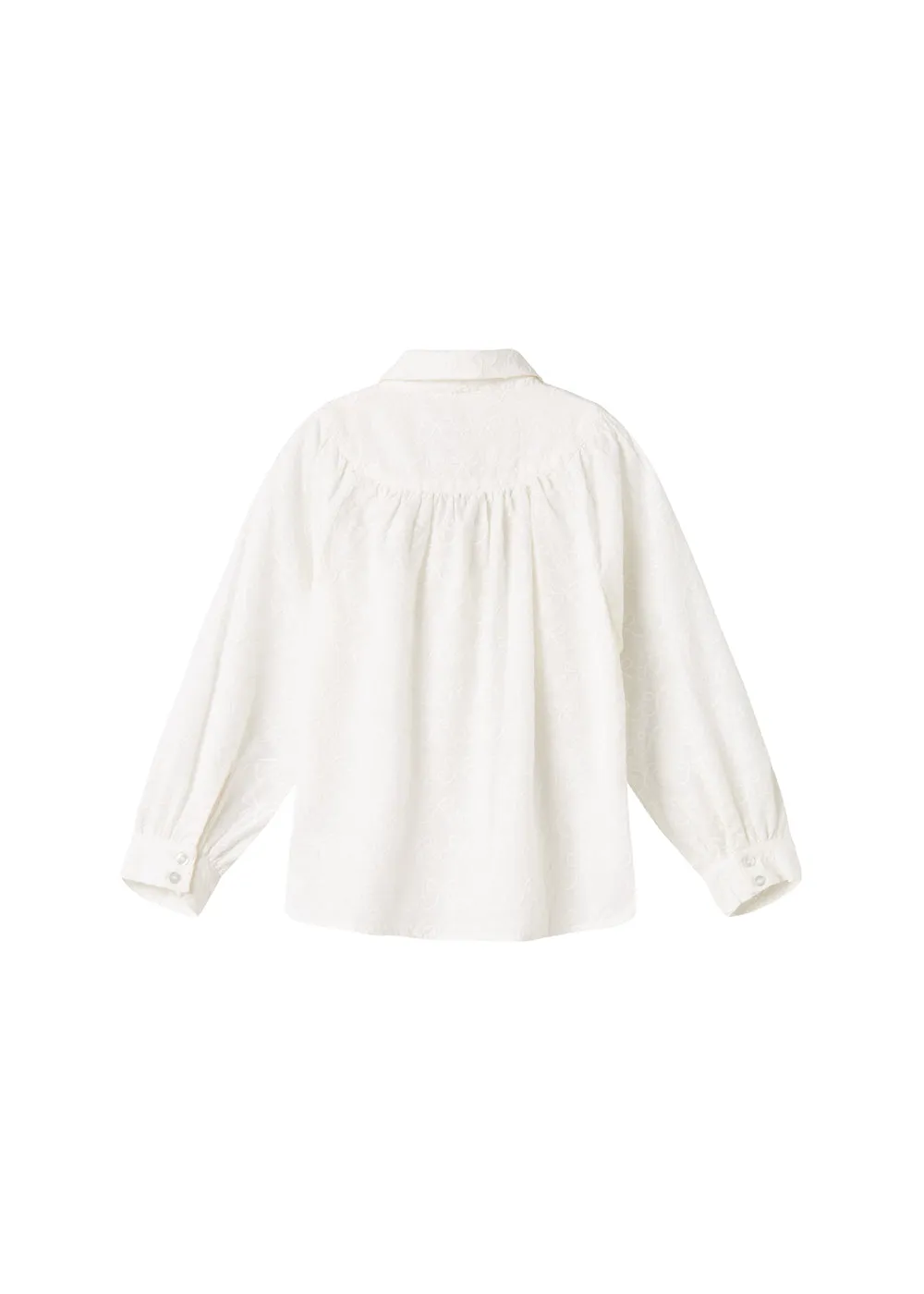 MarMar Copenhagen Trissa bluse White sløjfebroderi