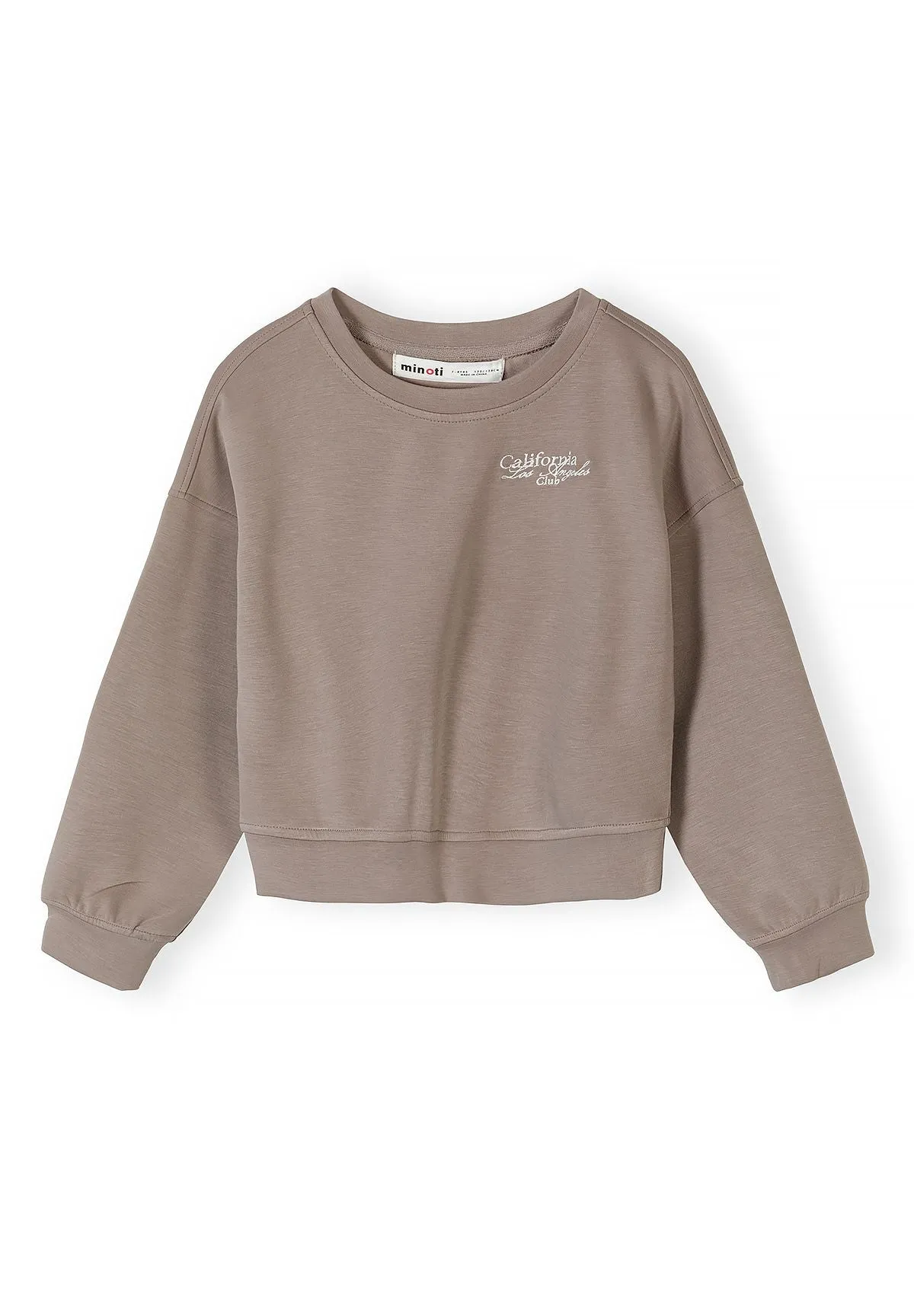 Minoti 44965 sweatshirt brun cropped pige