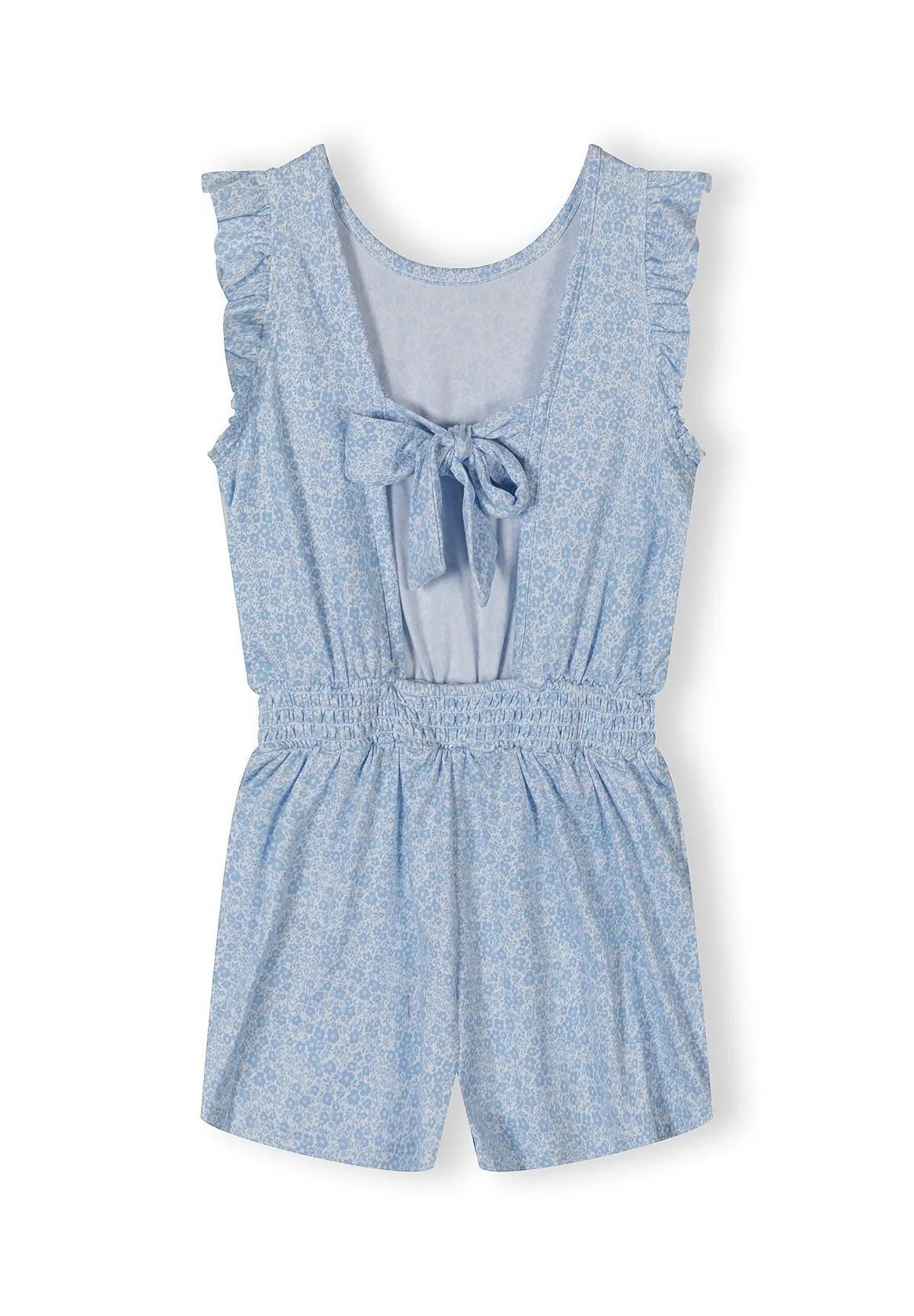 Minoti 44654 jumpsuit blå blomstret piger