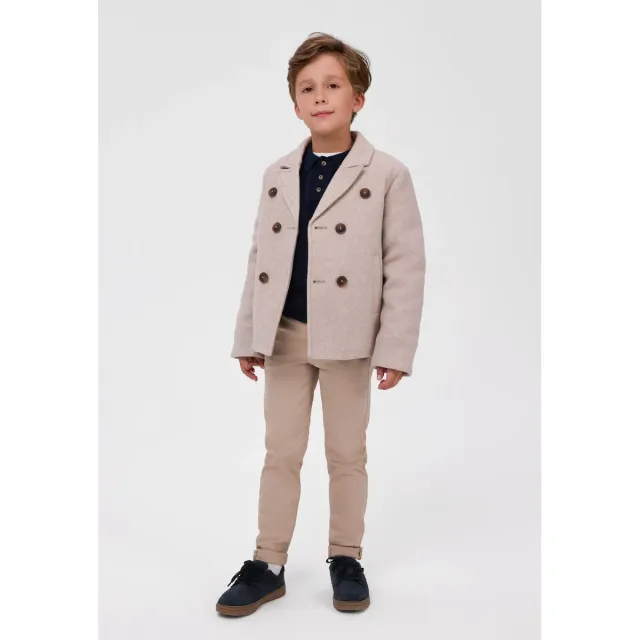 Minoti 43290 frakke sandbeige drenge