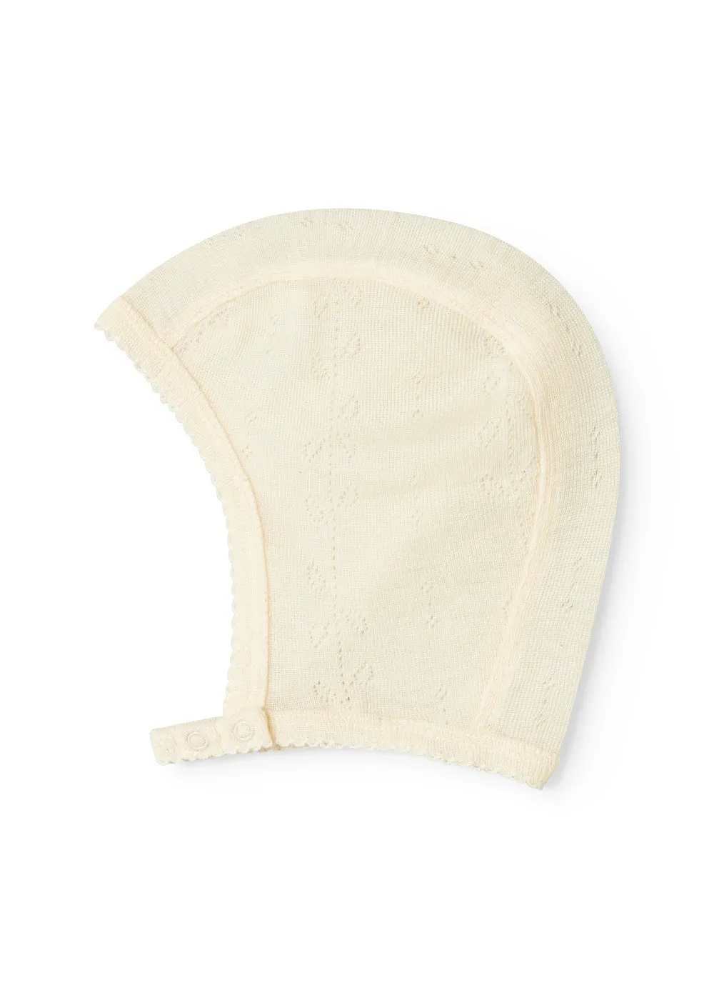 MarMar Copenhagen Hoody Uld Pointelle babyhue Natural uld
