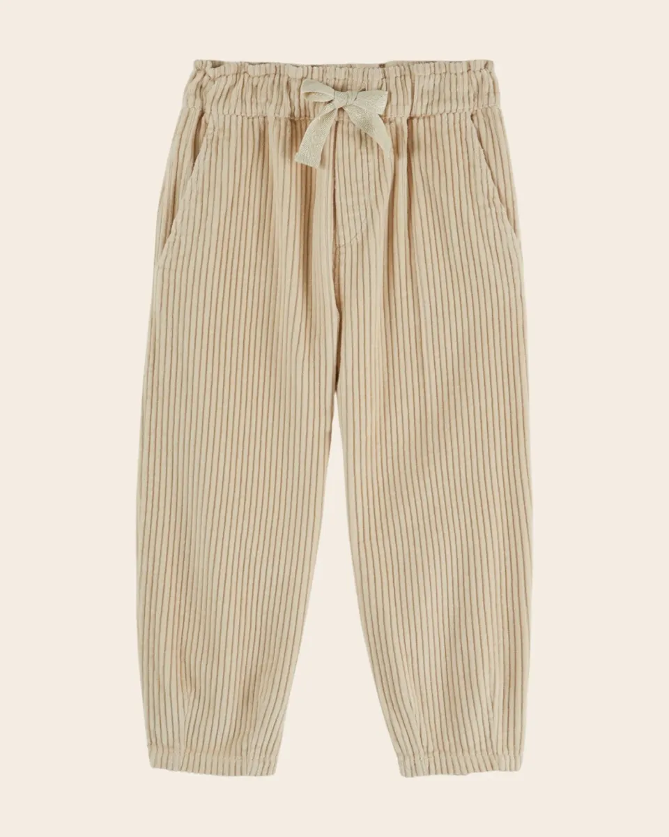 Emile et Ida jogger velourbukser beige fløjl