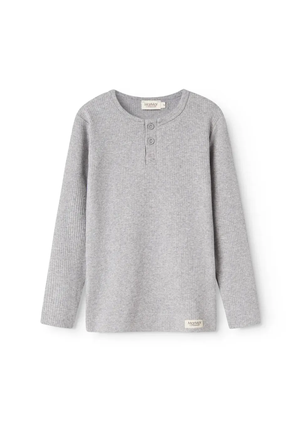 MarMar Tee LS T-shirt Light Grey Melange modal