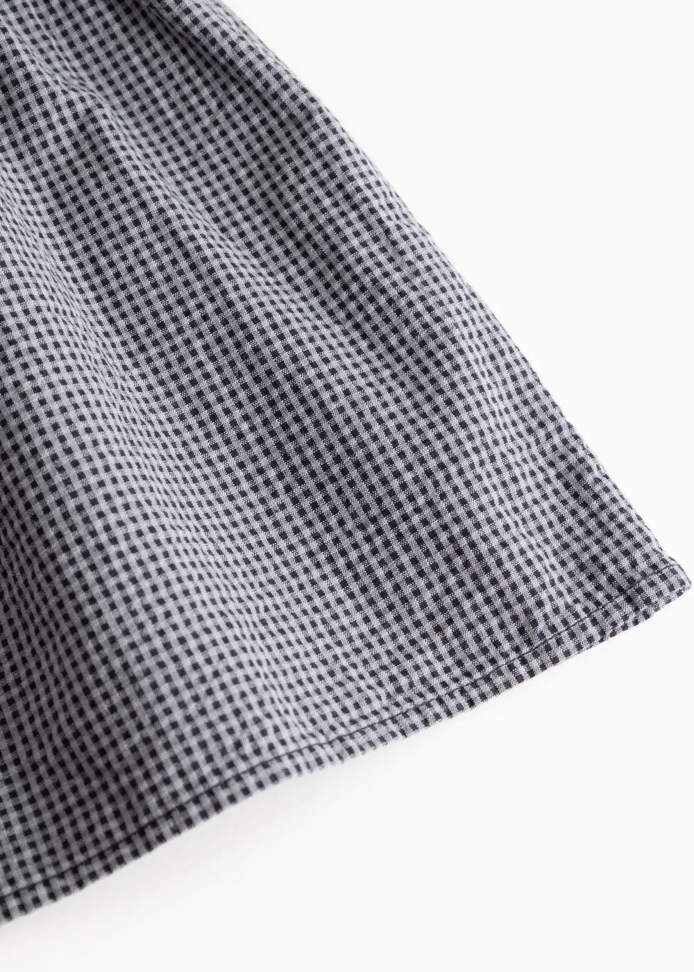 MarMar Dawson Frill kjole Pigeon Blue Check bomuld