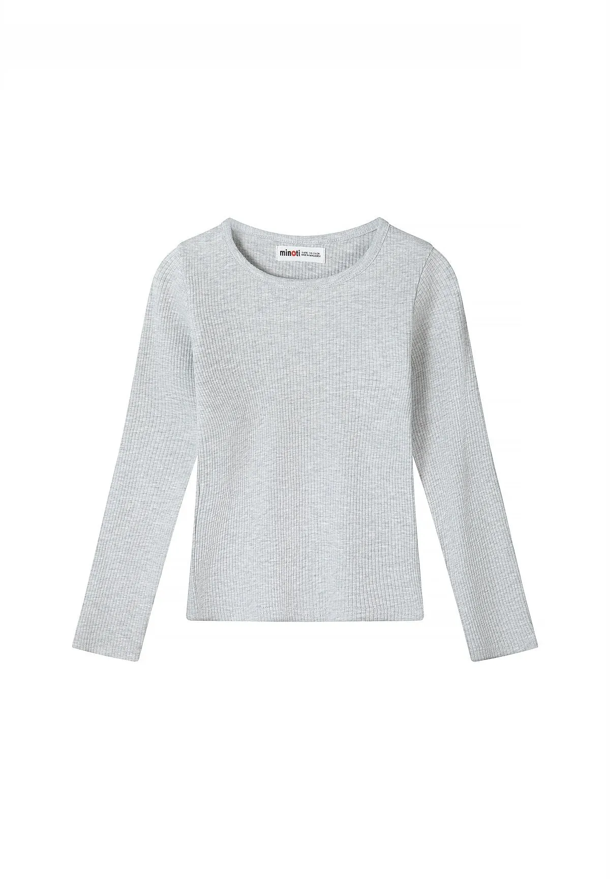 Minoti 45645 langaermet t-shirt piger 3-pak rib