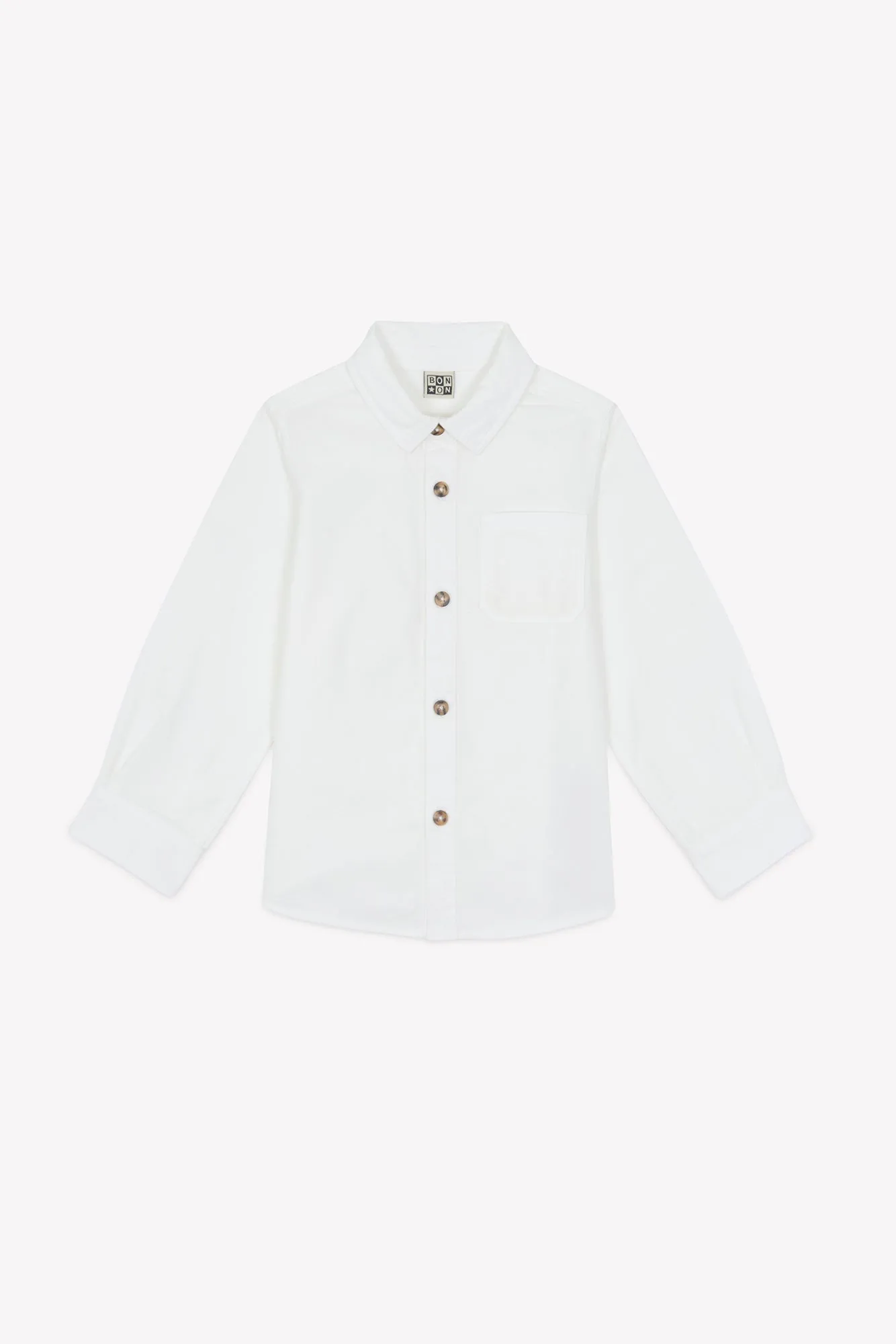 Bonton Paname skjorte ecru 100% bomuld til drenge
