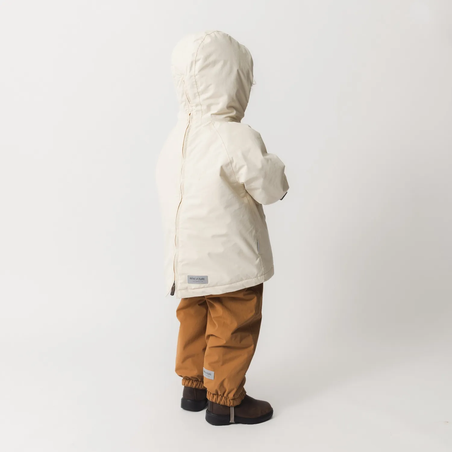 MINI A TURE Babywen vinteranorak Angora Cream fleece
