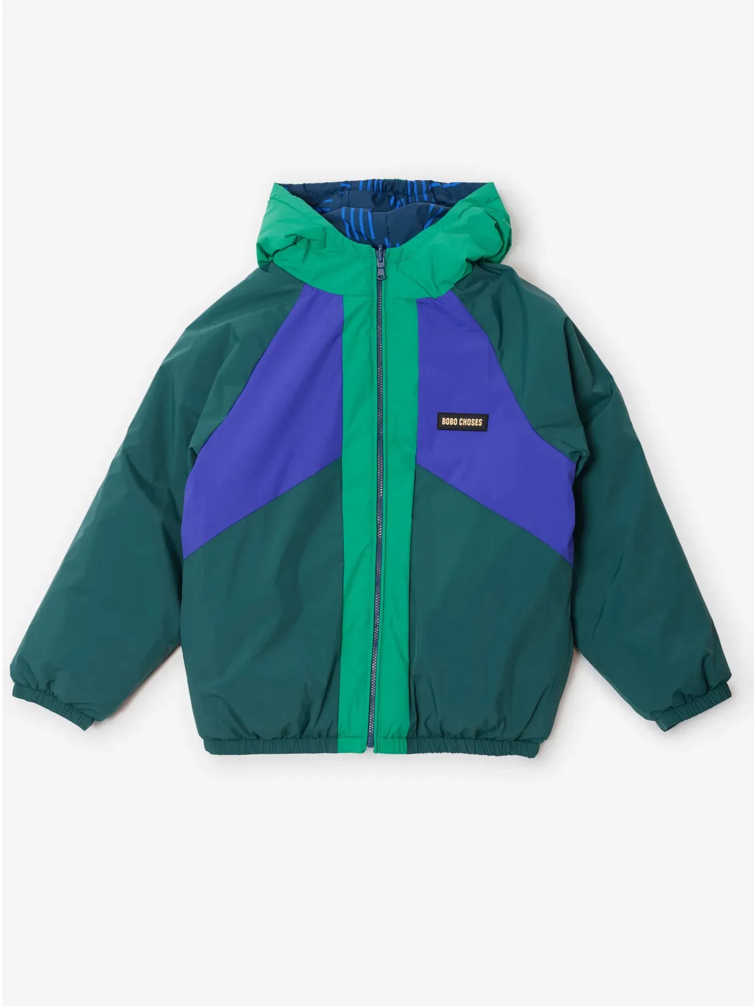 Bobo Choses Almost Moiré anorak navy 2-3Y vendbar
