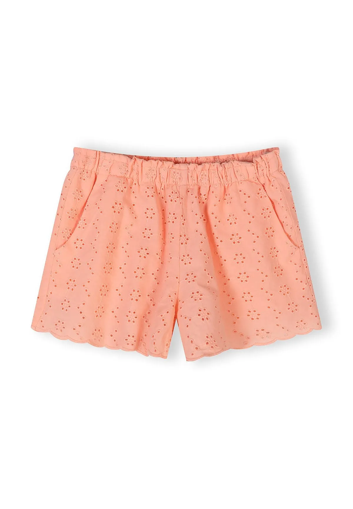 Minoti Top Shorts sæt abrikos bomuld str 104-172