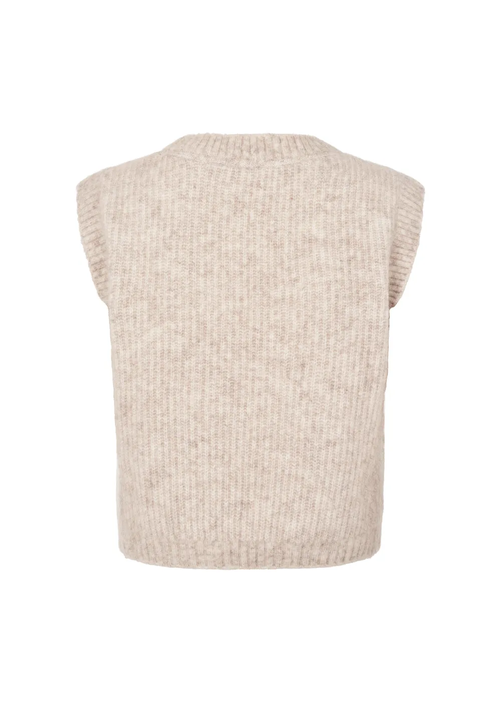 MarMar Copenhagen Taj W strikvest Cashew mohair