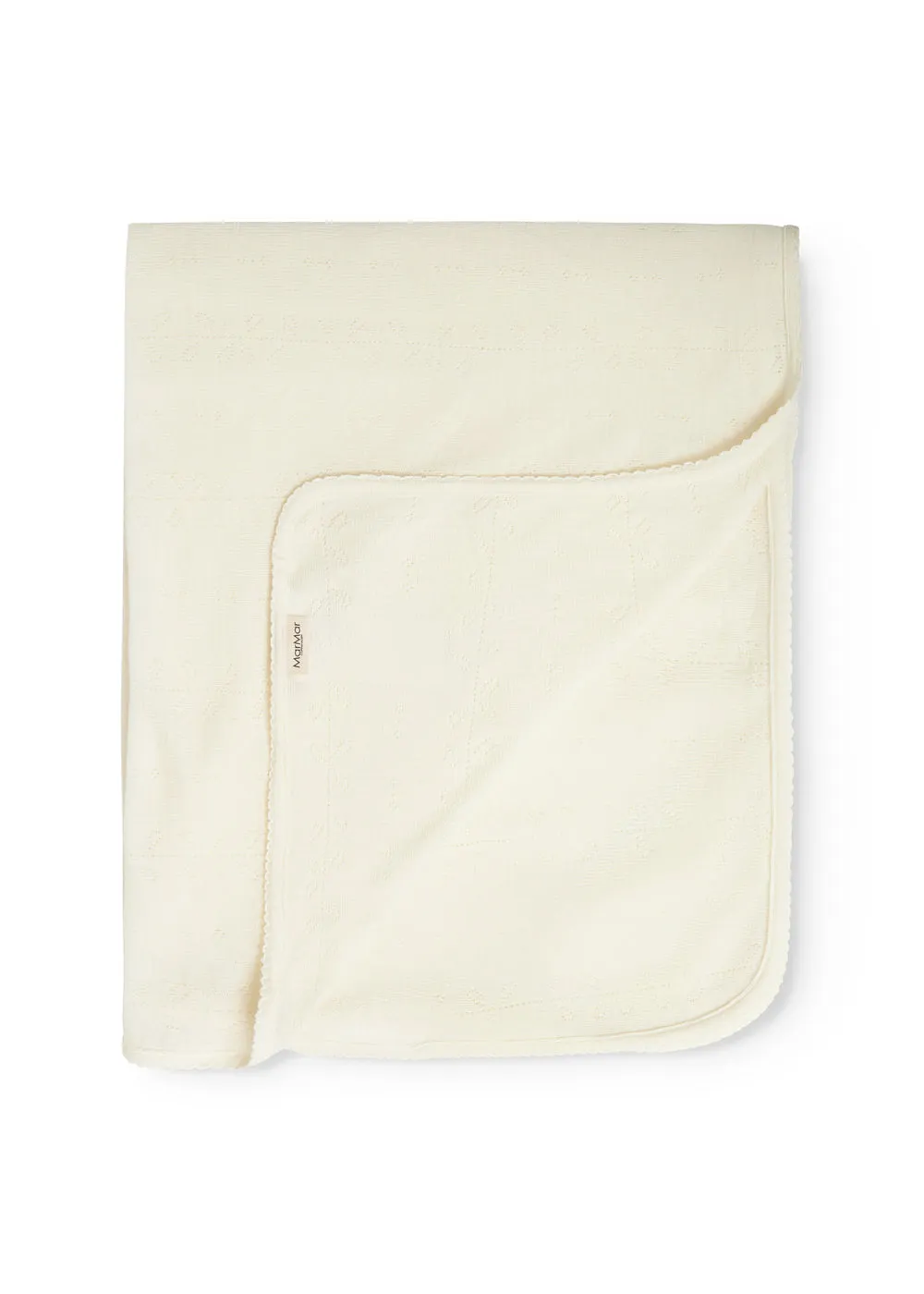 MarMar Alida babytæppe Natural uld 80x80