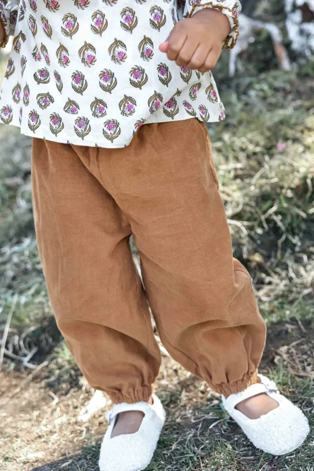 Bonton Miscotte babybukser fløjl broderi