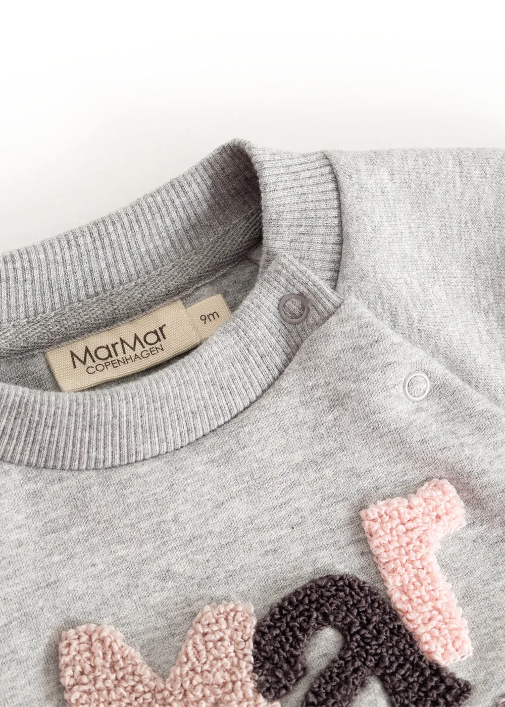 MarMar Theos B bluse Cloud Grey Logo sweat